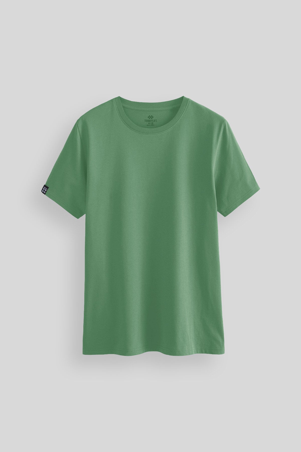 Image of Pastel Yeşil Erkek Basic Kısa Kol Standart Kalıp O Yaka T-shirt - 87911
