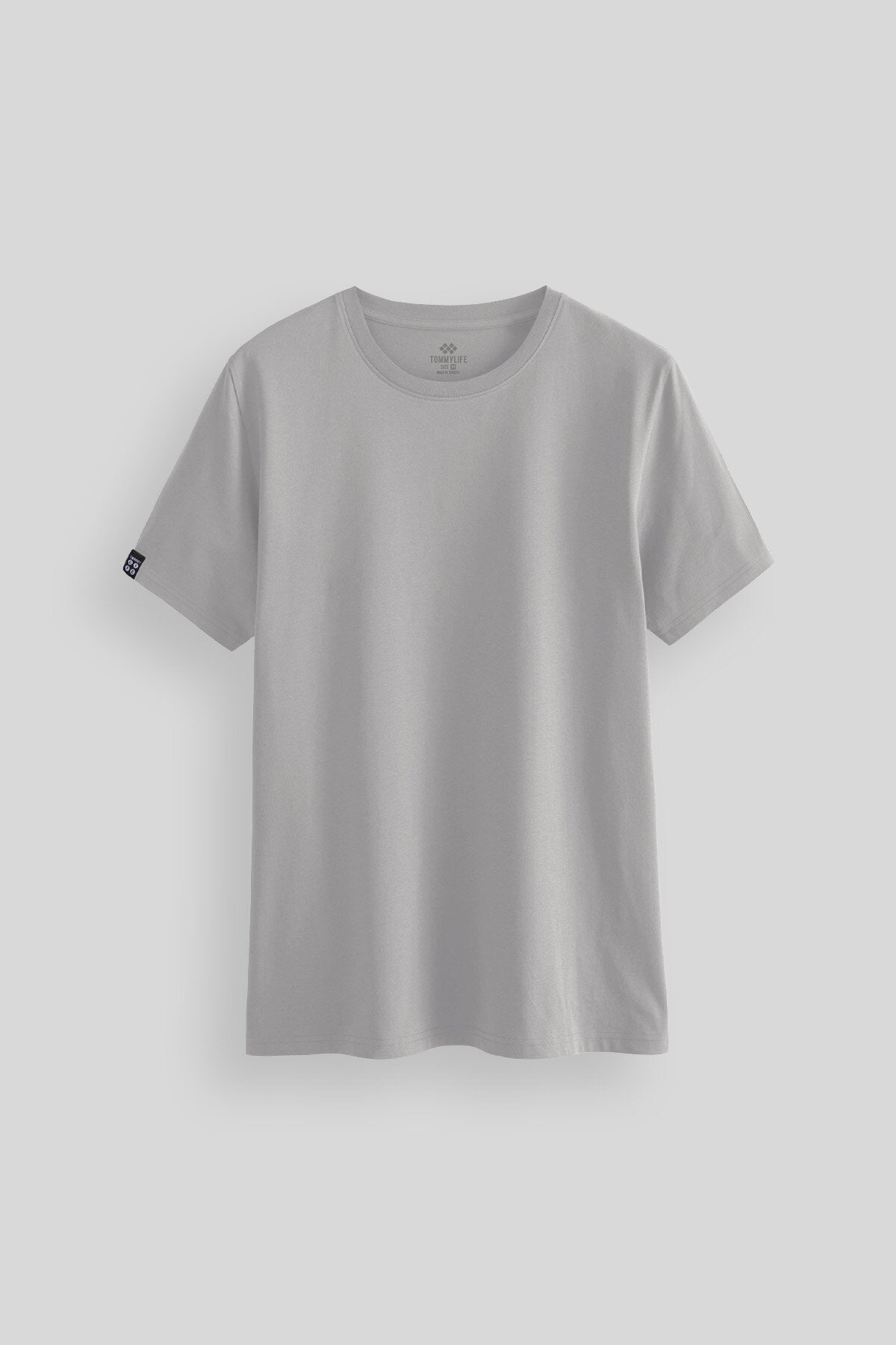 Image of Tricou Stone pentru bărbați, cu mânecă scurtă, croială standard și guler rotund - 87911