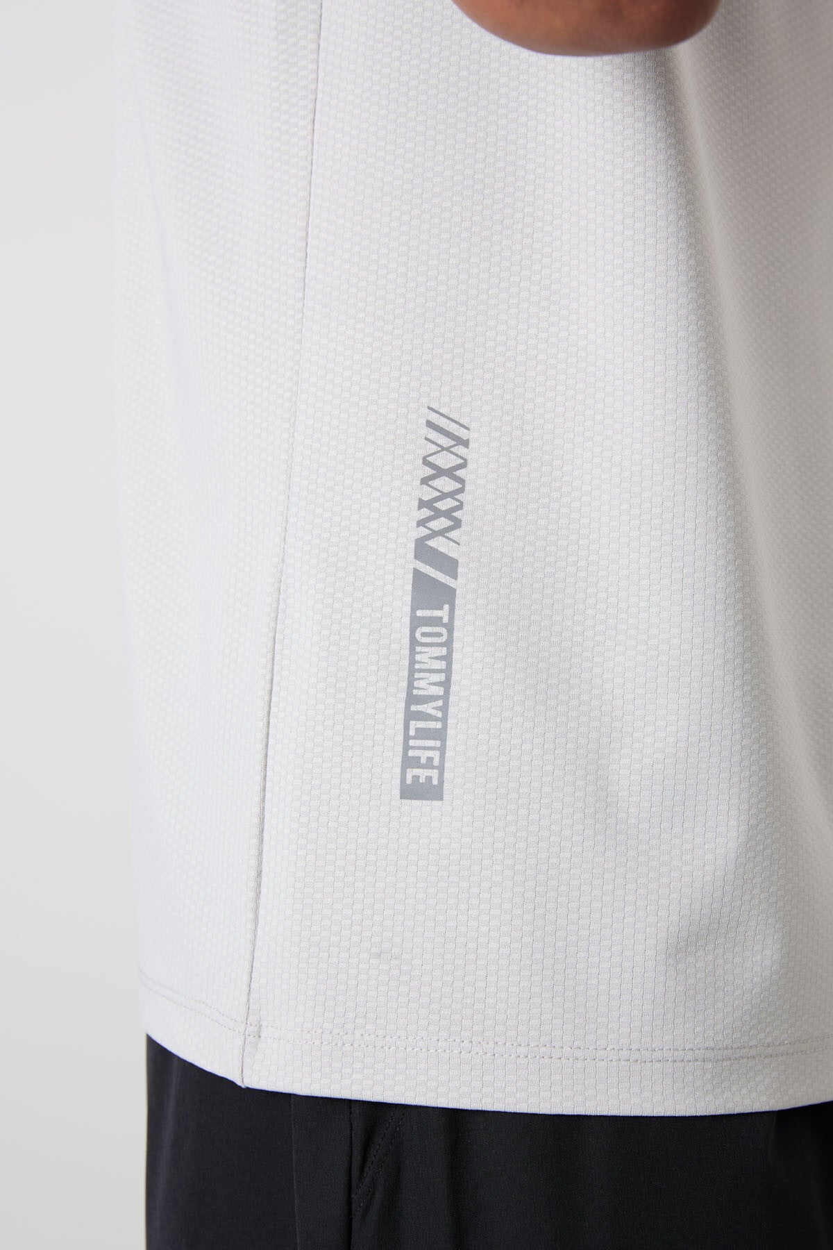Image of Taş Nefes Alan Dokulu İnce Esnek Standart Fit Erkek Performans T-Shirt - 88388