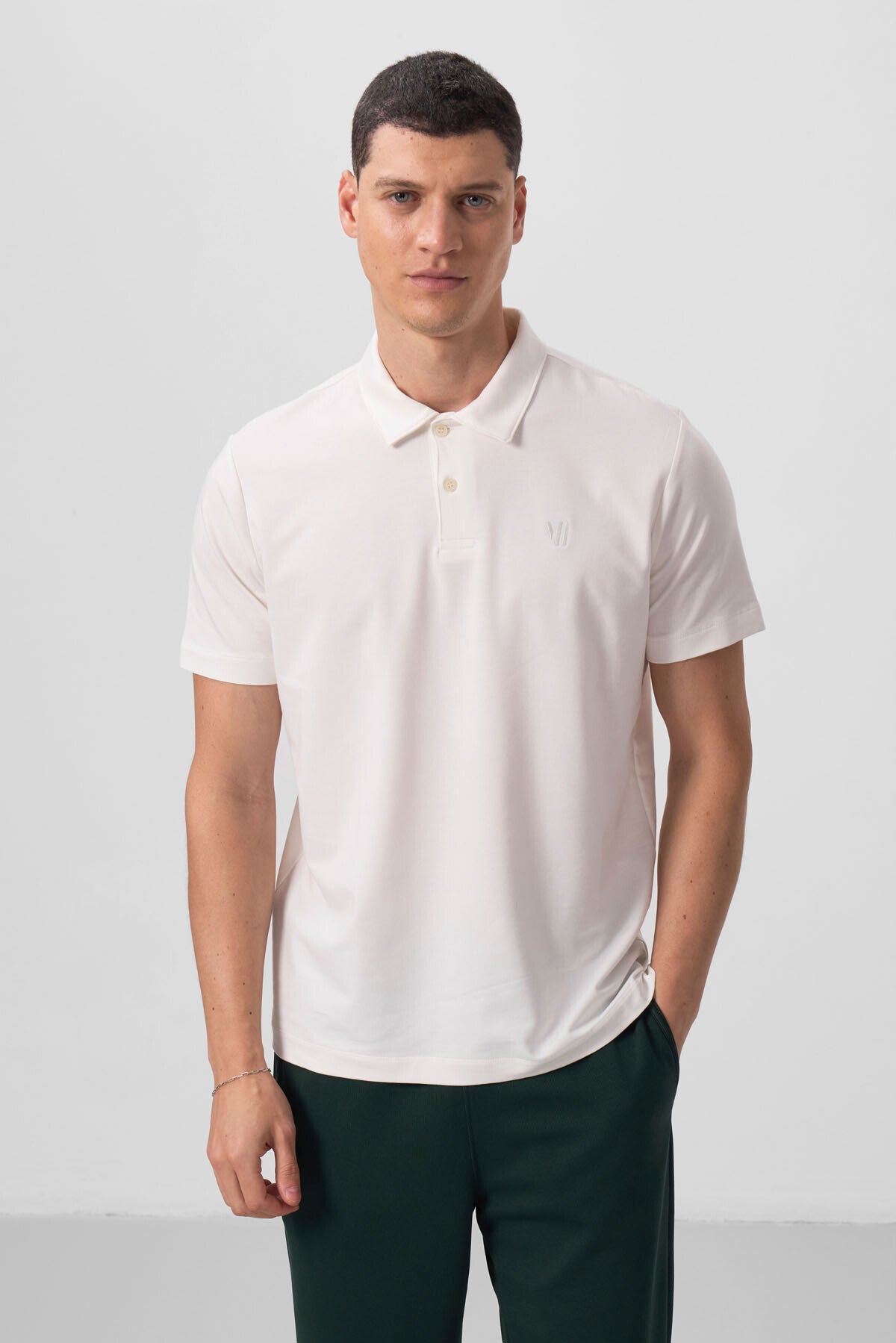 Image of Tricou bărbătesc Off-White Standard Fit Basic Polo Collar - 87768