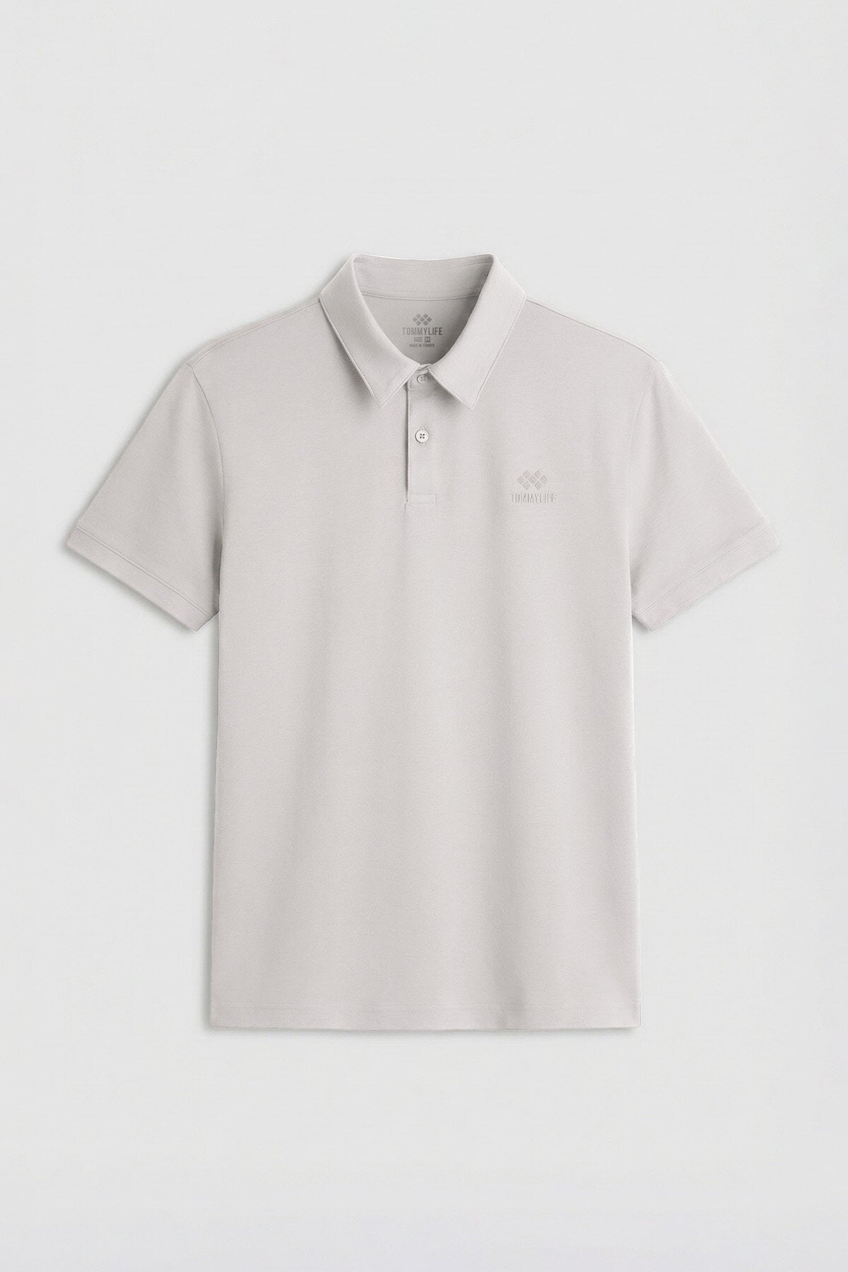 Image of Taş Standart Kalıp Basic Polo Yaka Erkek T-Shirt - 87748