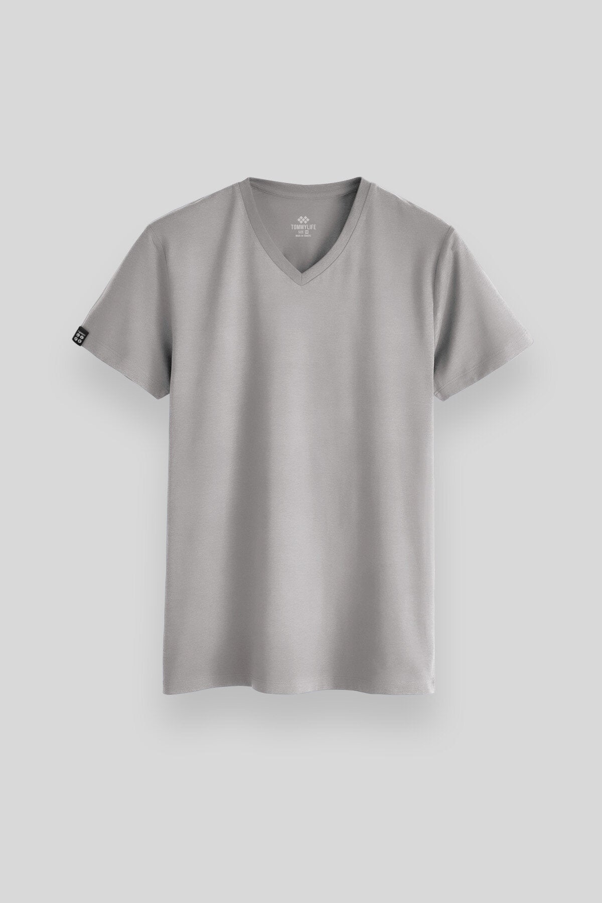 Image of Taş Basic Kısa Kol Standart Kalıp V Yaka Erkek T-Shirt - 87912
