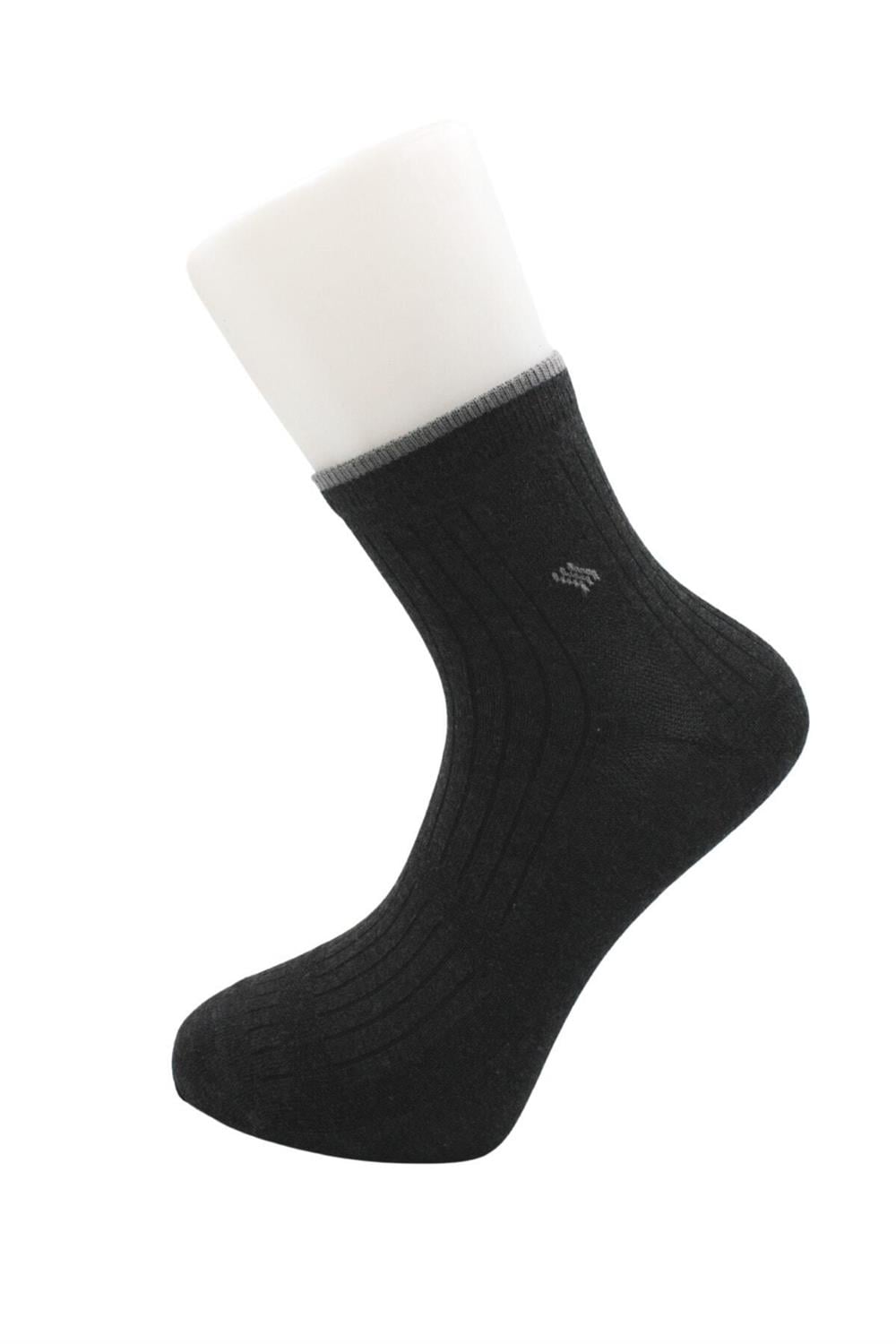 Image of Șosete bărbătești, lungime jumătate, din bumbac multicolor, pachet de 4