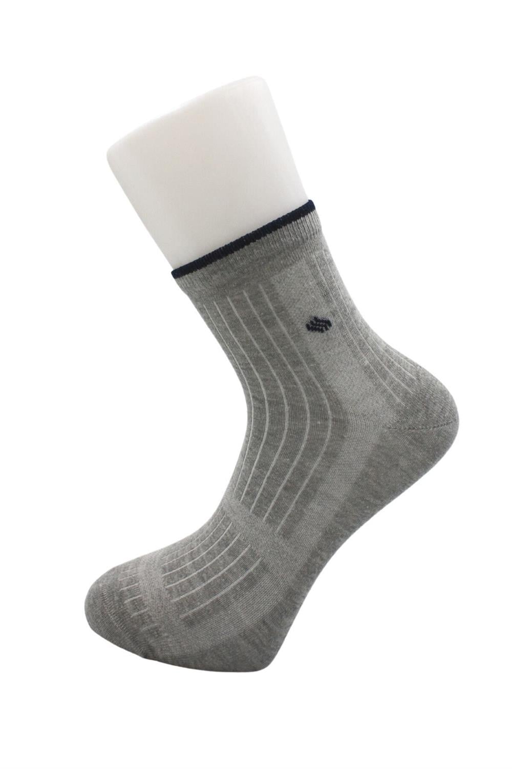 Image of Șosete bărbătești, lungime jumătate, din bumbac multicolor, pachet de 4