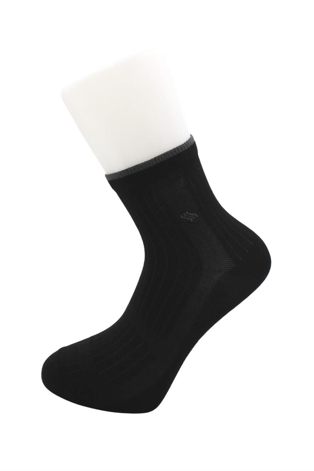 Image of Șosete bărbătești, lungime jumătate, din bumbac multicolor, pachet de 4