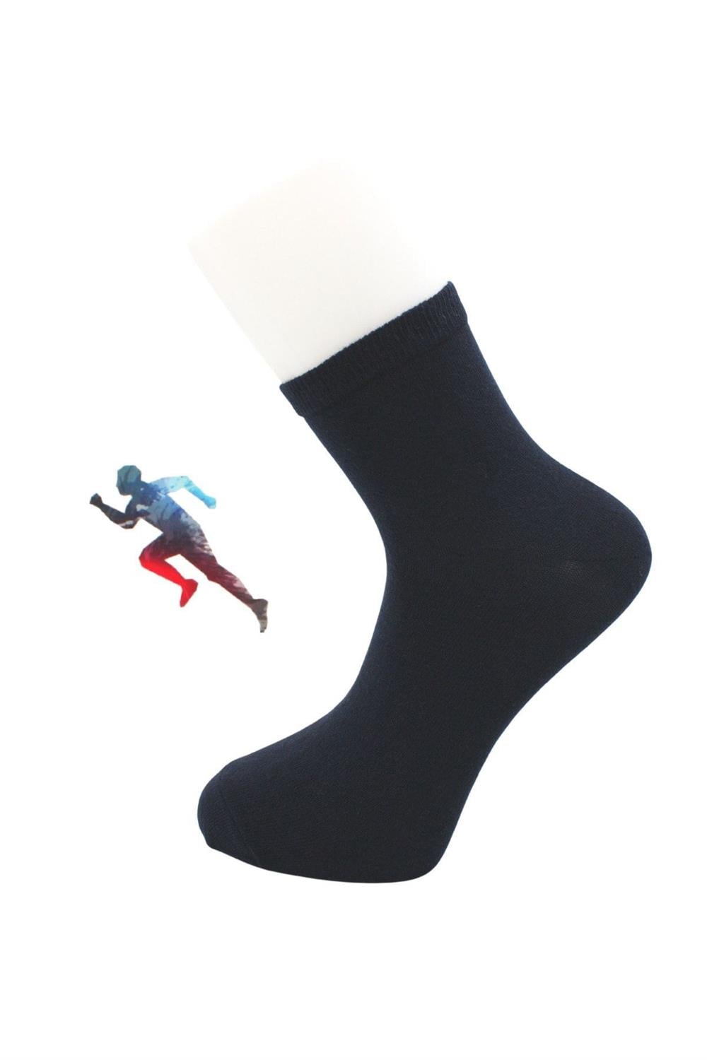 Image of Erkek Yarım Konç Çok Renkli Pamuklu Düz Çorap 4'Lü Paket