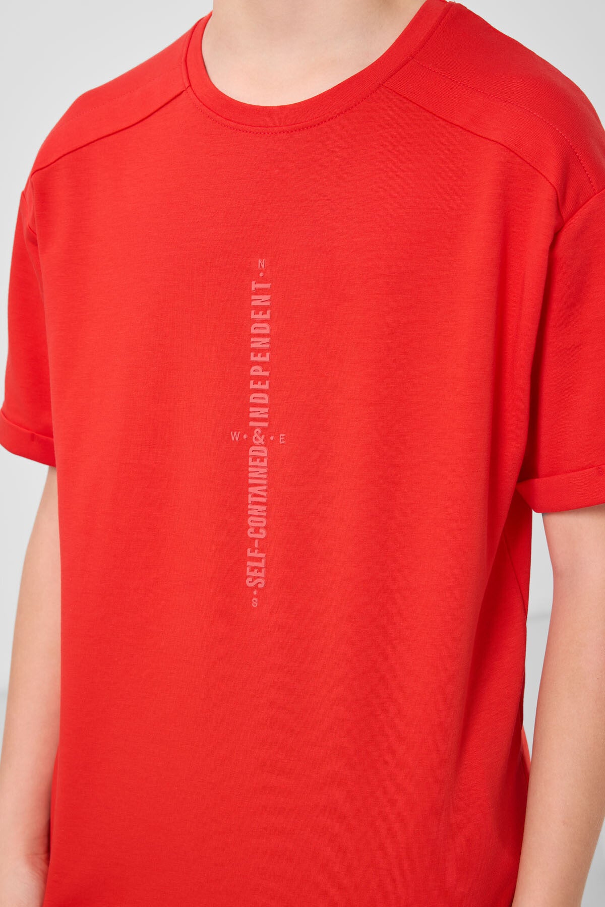Image of Fiesta Pamuklu Yumuşak Dokulu Oversize Baskılı Erkek Çocuk T-Shirt - 11301