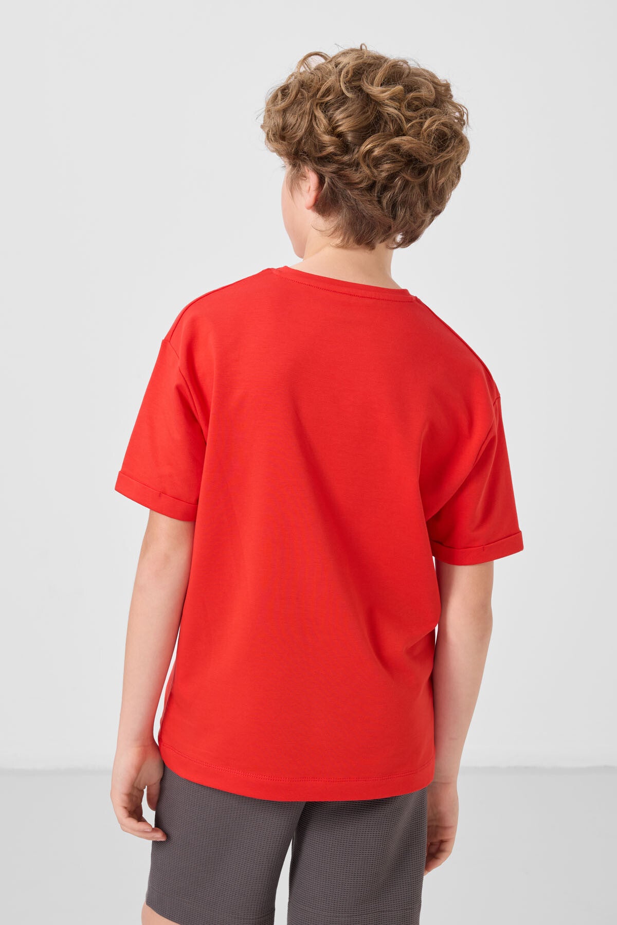 Image of Fiesta Pamuklu Yumuşak Dokulu Oversize Baskılı Erkek Çocuk T-Shirt - 11301
