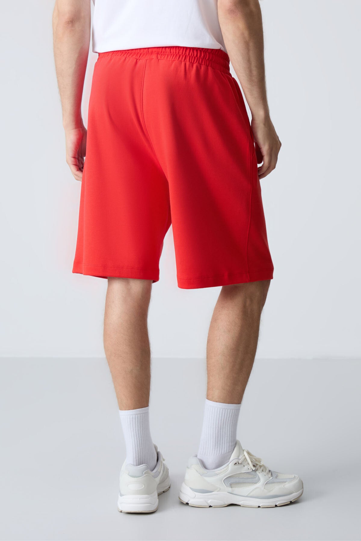 Image of Pantaloni scurți Fiesta din bumbac gros, texturat moale, croială standard, pentru bărbați - 81277