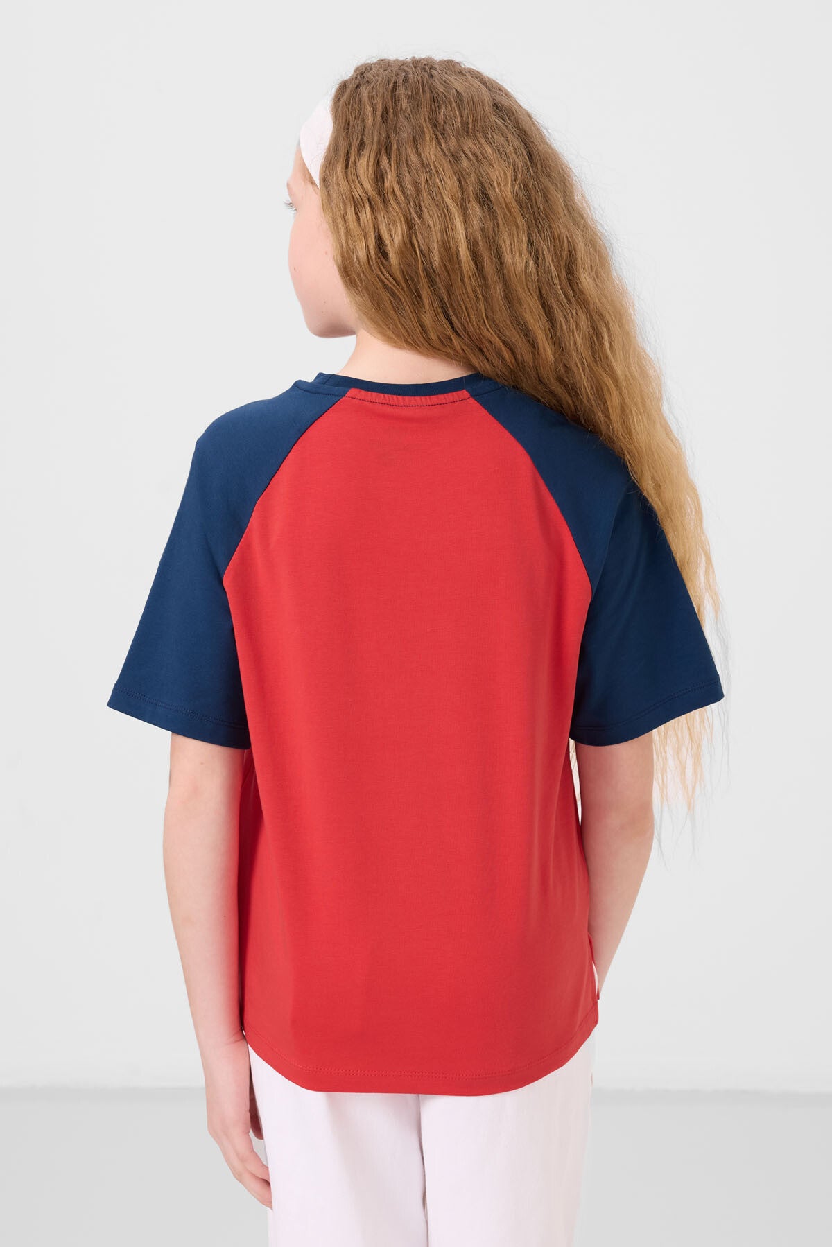 Image of Fiesta O Yaka  Pamuklu Baskılı Oversize Fit Kız Çocuk T-Shirt - 75179