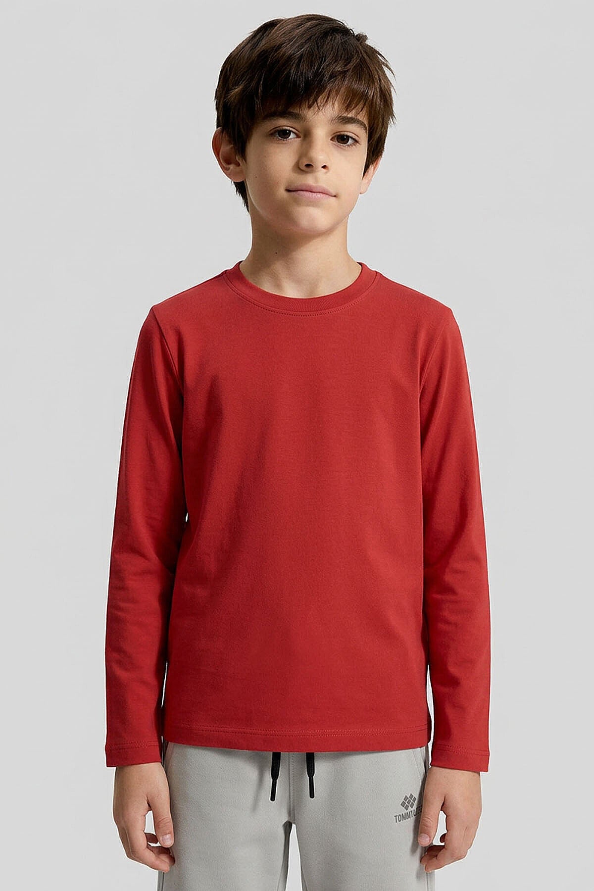Image of Fiesta Crew Neck Standard Fit Basic Long Sleeve Unisex Kids T-Shirt - 11329