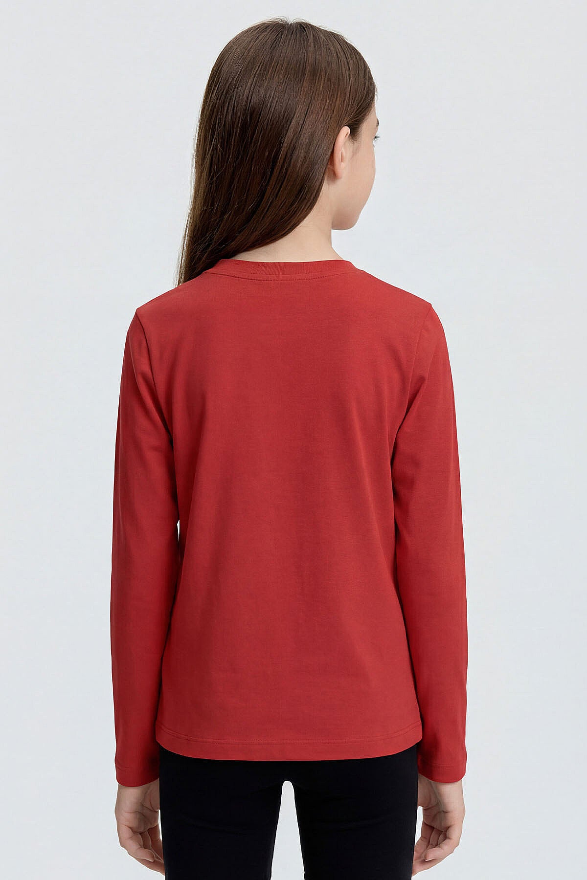 Image of Fiesta Crew Neck Standard Fit Basic Long Sleeve Unisex Kids T-Shirt - 11329