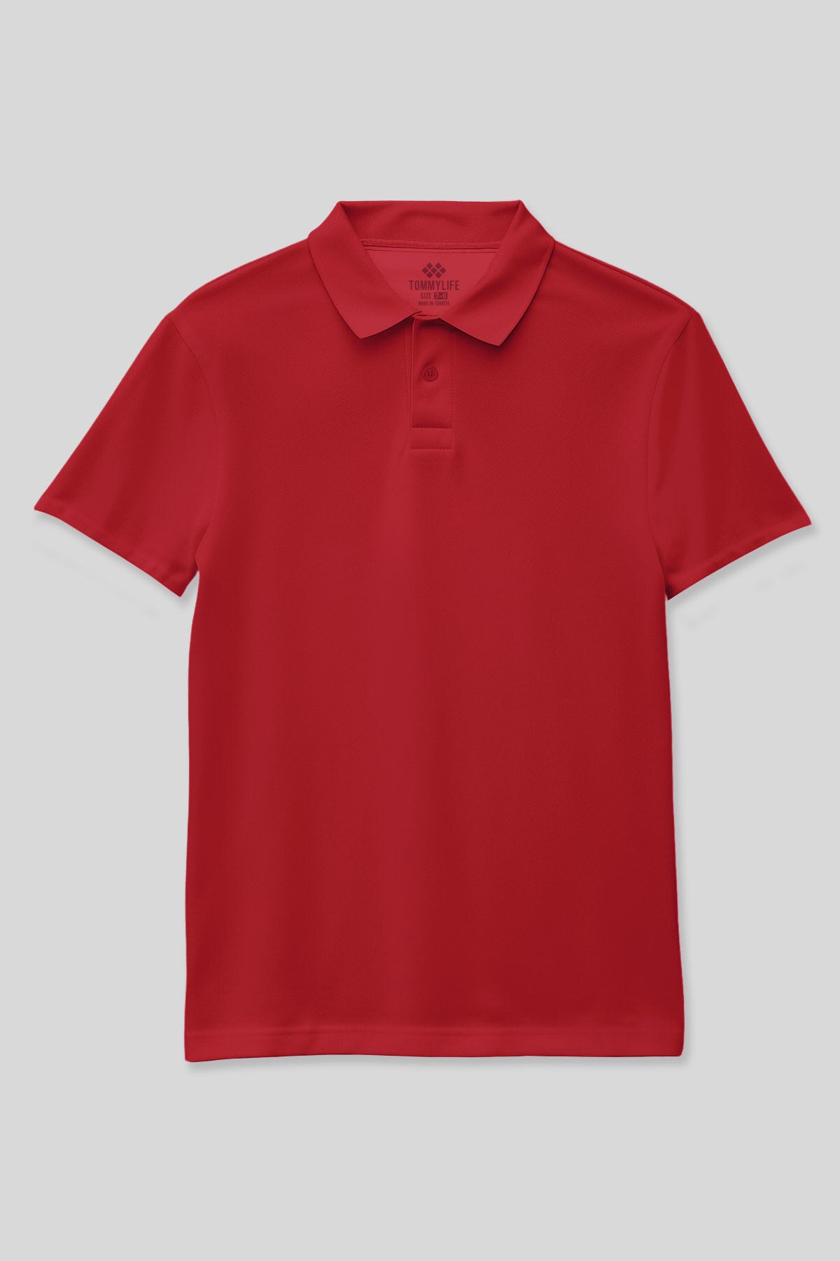 Image of Fiesta Polo Yaka Standart Fit Basic Unisex Çocuk T-Shirt - 11330