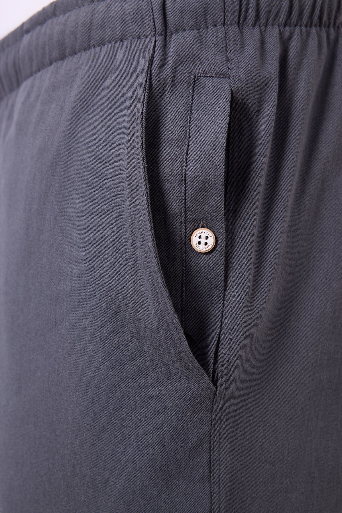 Image of Gri Standart Fit Dokuma Hafif Esnek Chino Erkek Pantolon - 82178