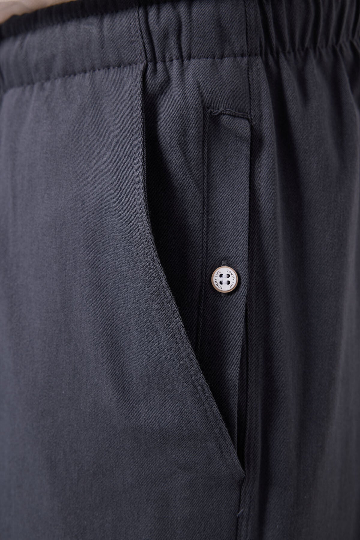 Image of Gri Standart Fit Dokuma Hafif Esnek Chino Erkek Şort - 81291