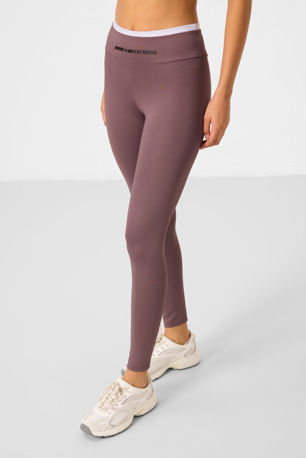 Image of Gül Kurusu Esnek Standart Fit Performans Kadın Tayt Takım - 95333