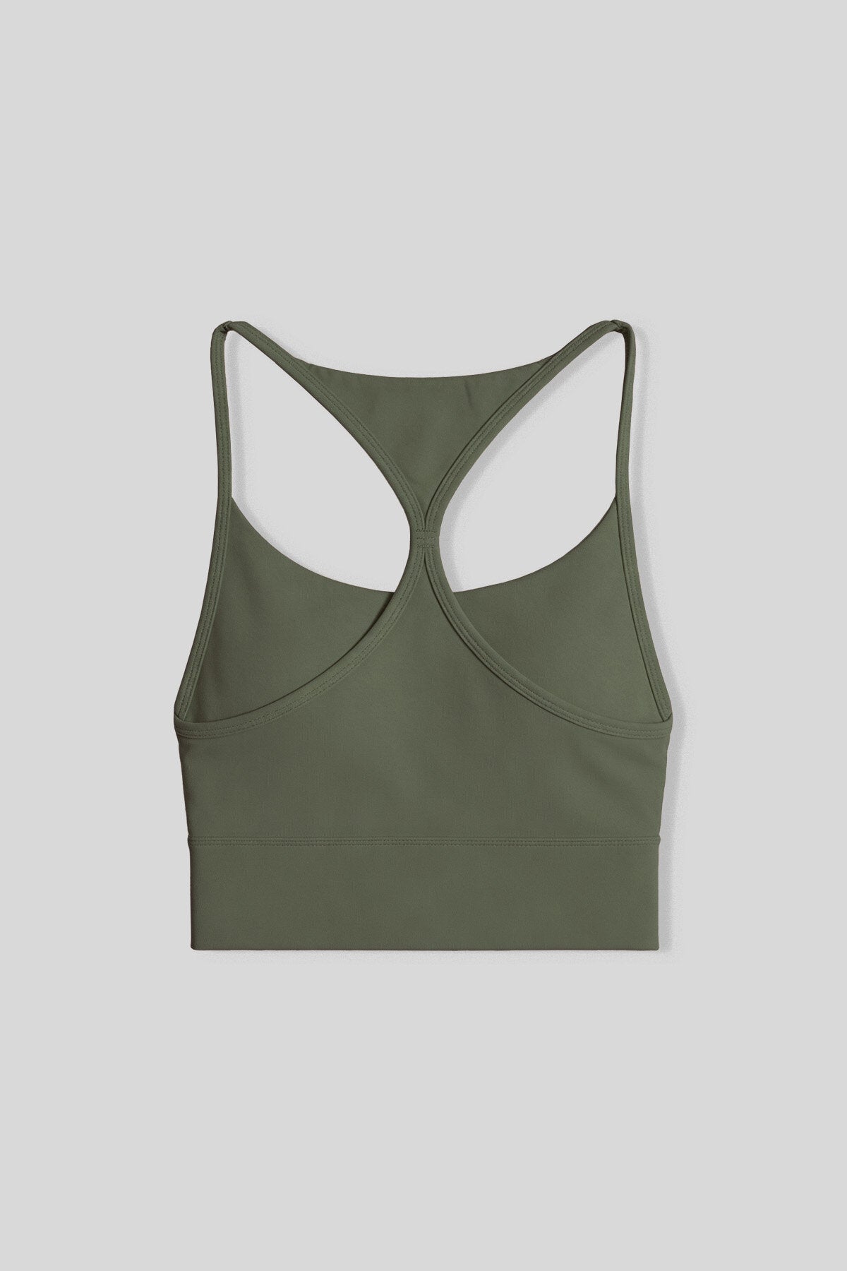 Image of Haki Standart Fit Baskılı Sırt Detaylı Kadın Spor Büstiyer - 97300