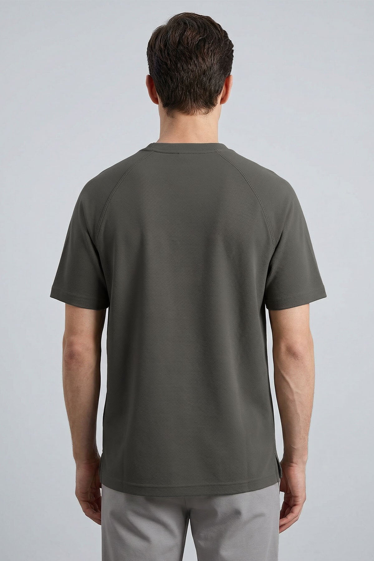 Image of Haki Rahat Form Esnek Nefes Alabilir Erkek T-Shirt - 88495