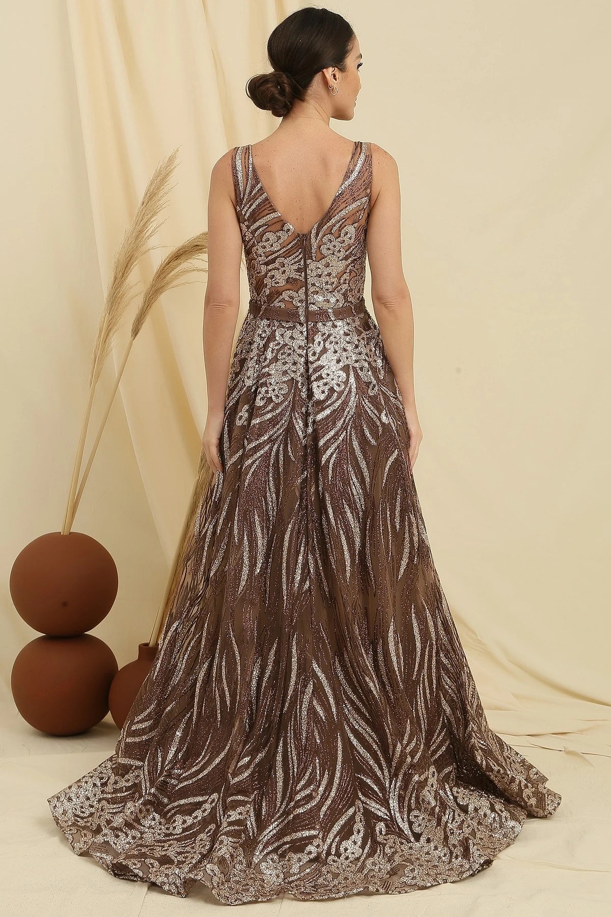 Image of Glittery Ghost Tulle Princess Gown