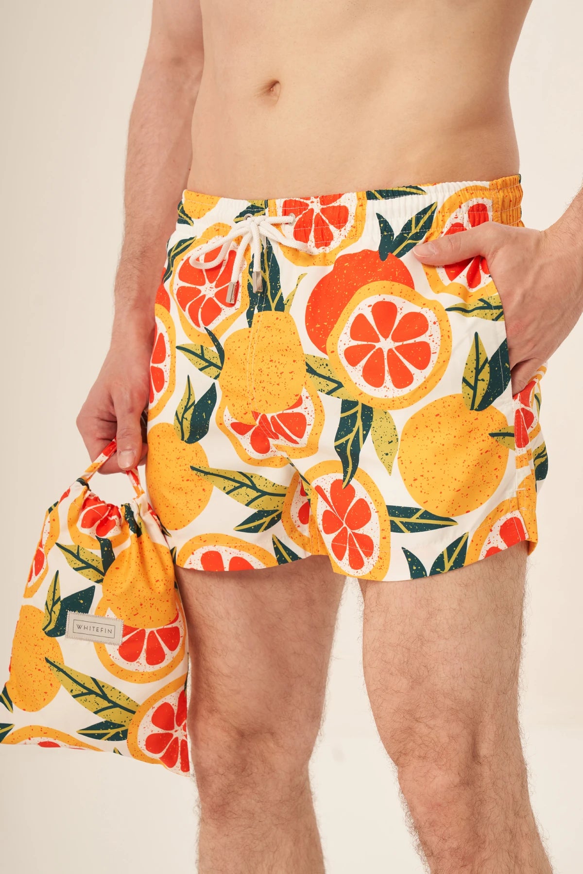 Image of Pantaloni scurți de baie pentru bărbați Orange Grove