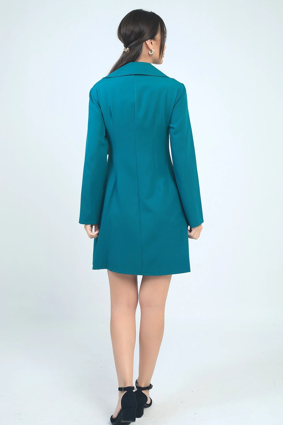 Image of Women's Short Dress with Zipper Detail
