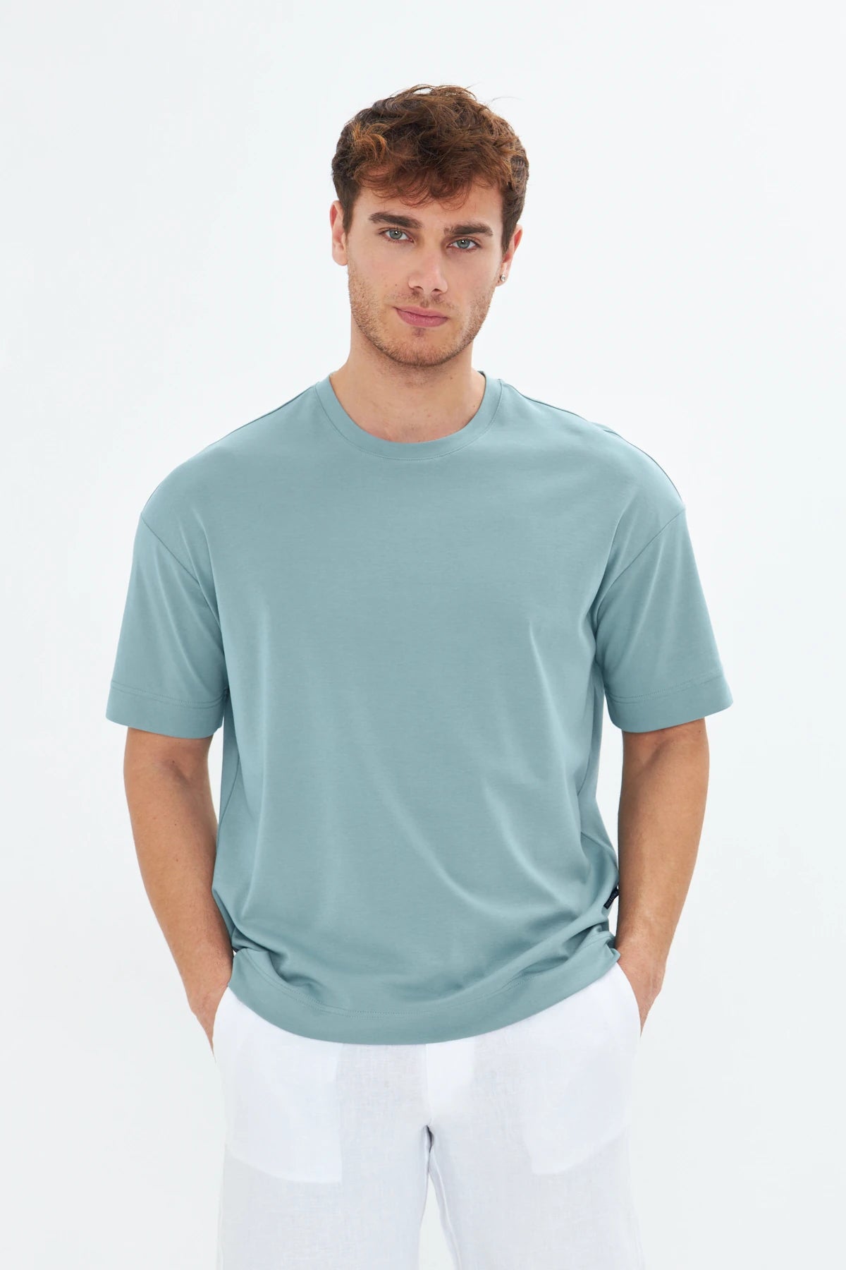Image of Milan Pastel Turkuaz T-Shirt