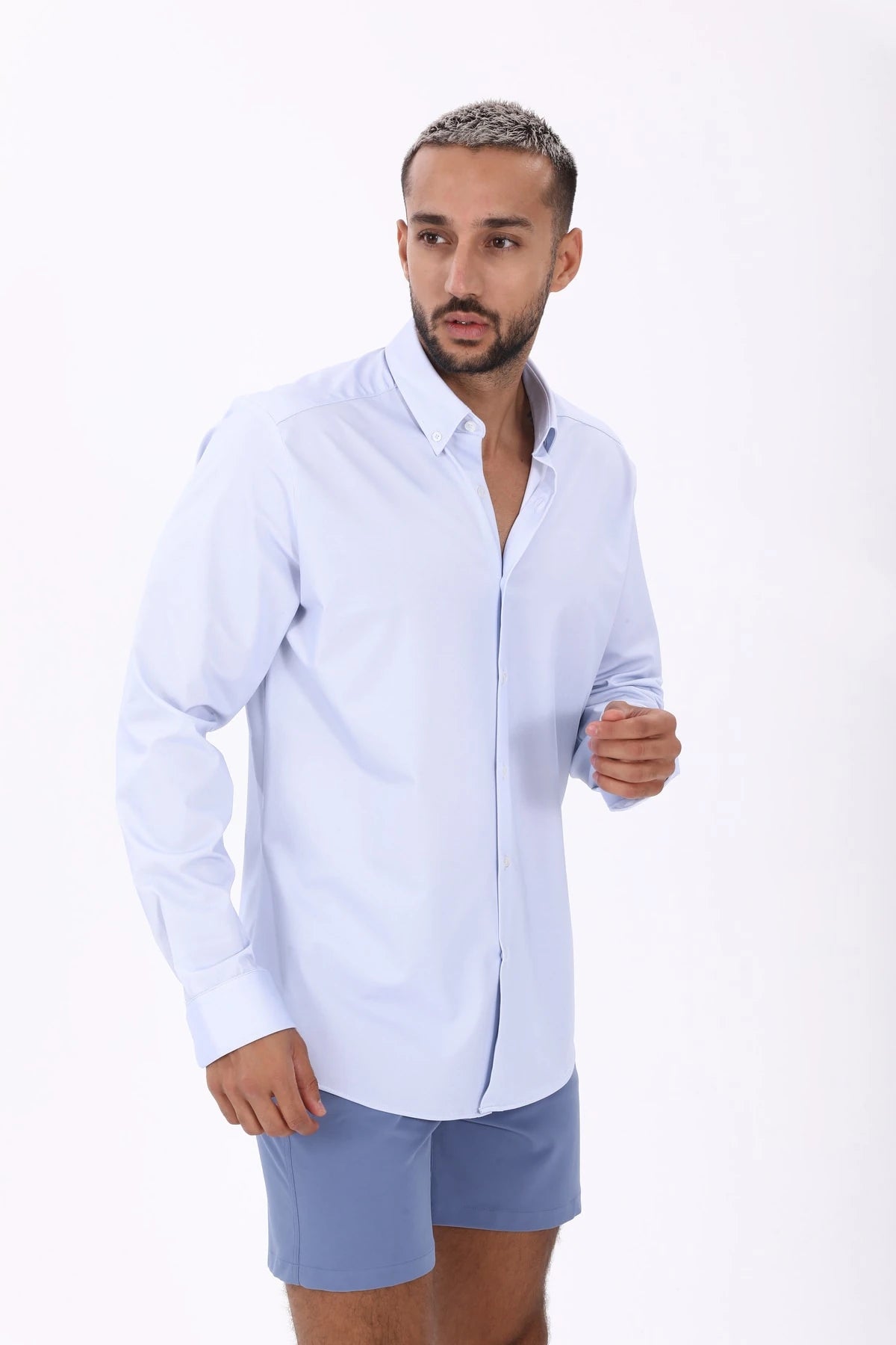 Image of Polyamide Blue Shirt
