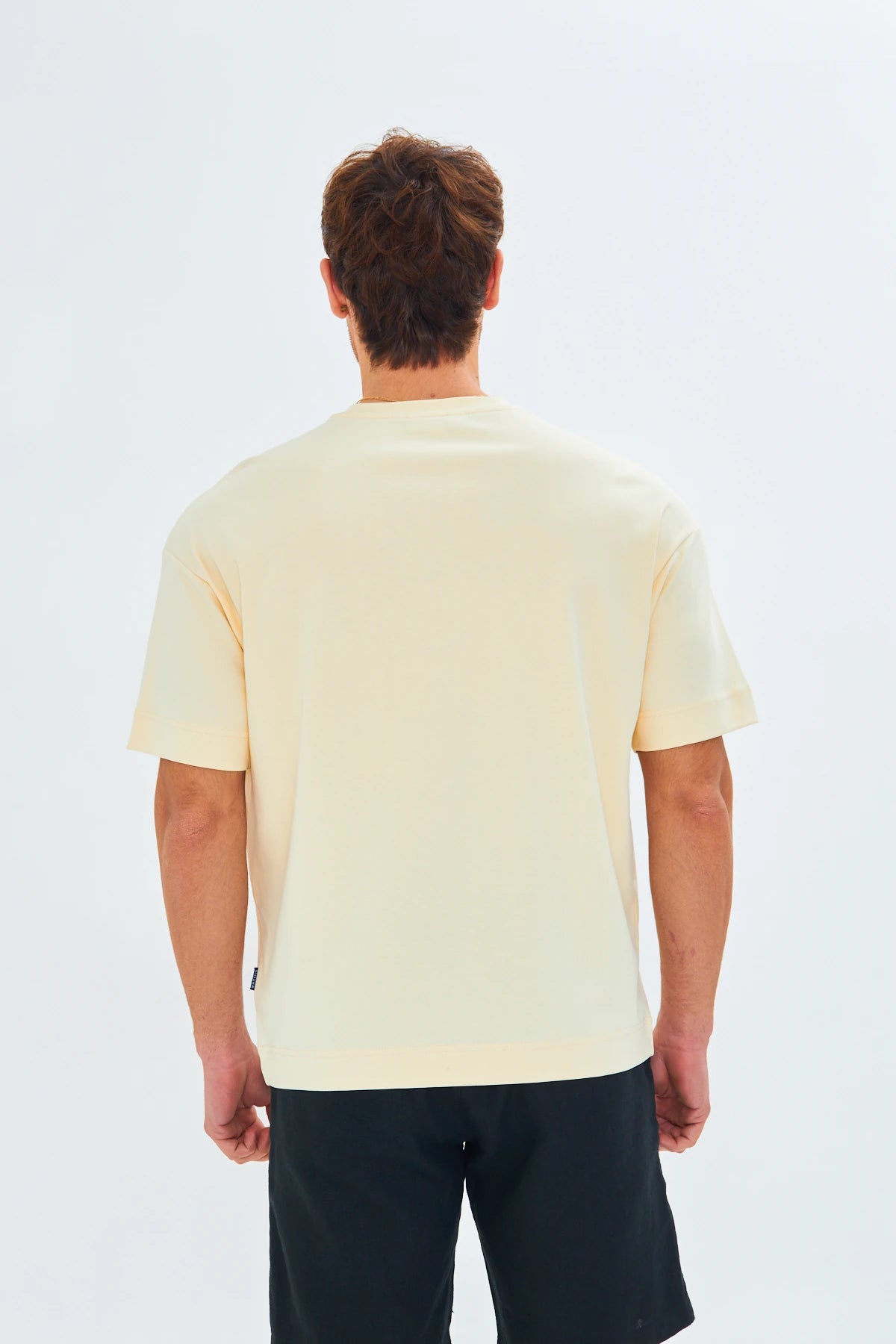 Image of Milan Pastel Yellow T-Shirt