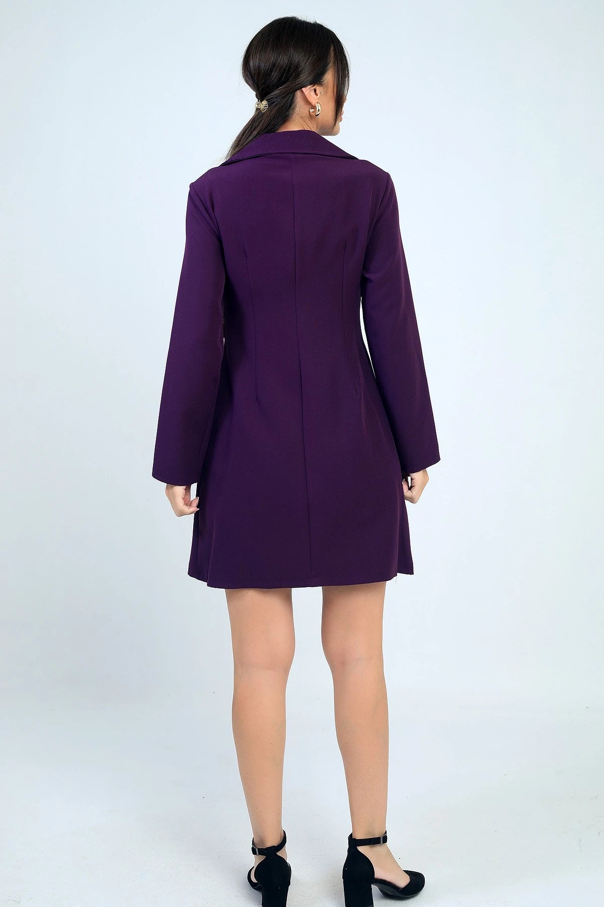 Image of Women's Short Dress with Zipper Detail