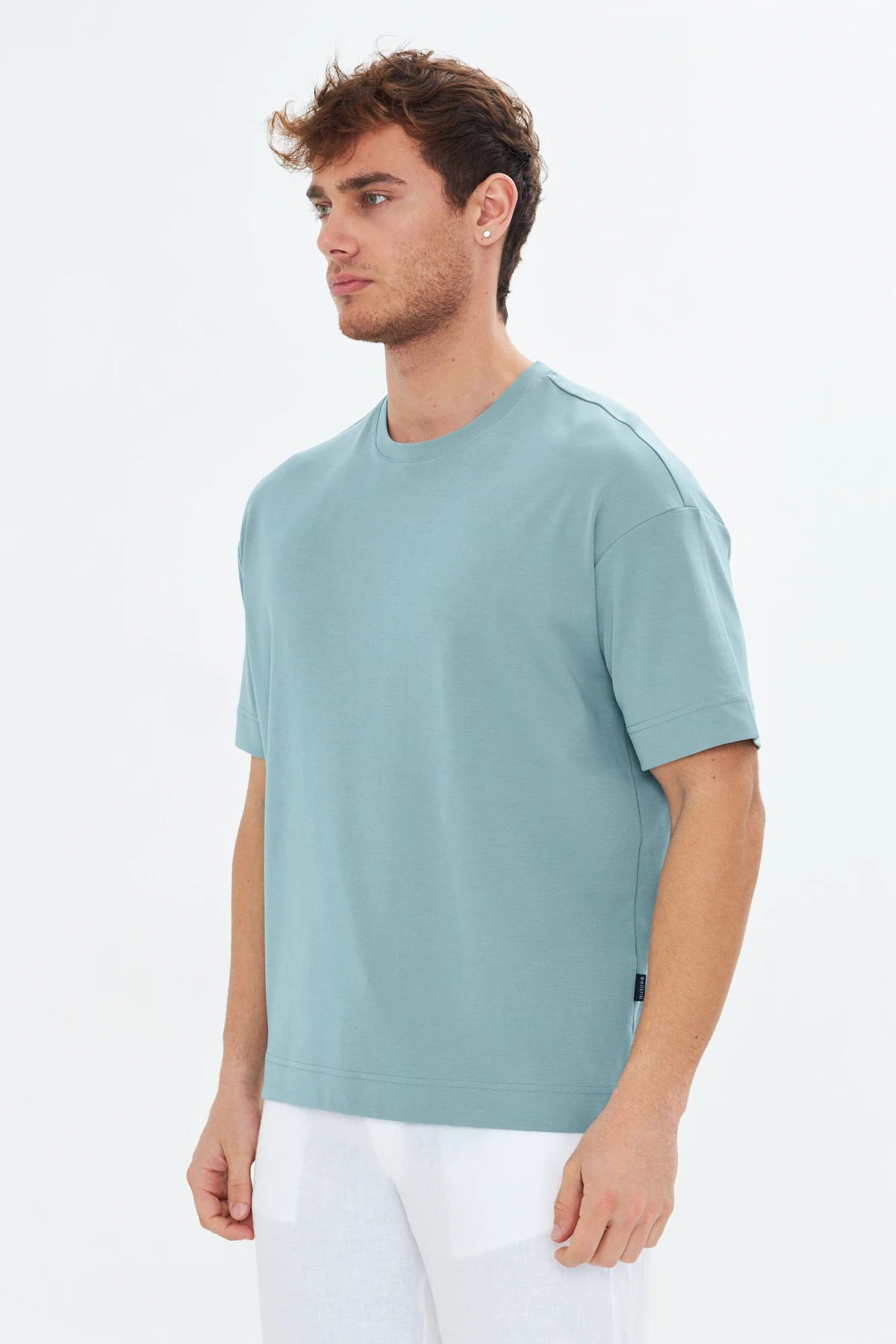 Image of Milan Pastel Turquoise T-Shirt