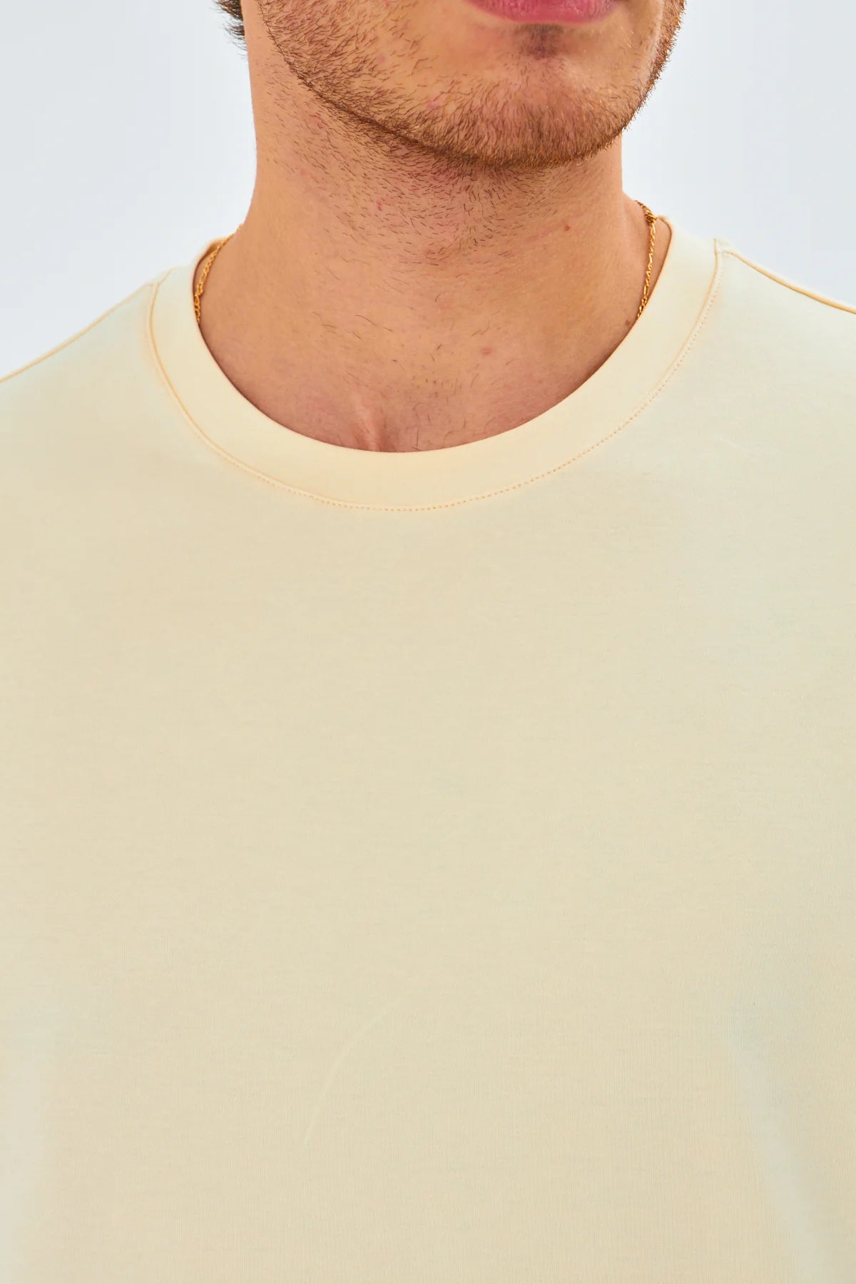 Image of Milan Pastel Yellow T-Shirt