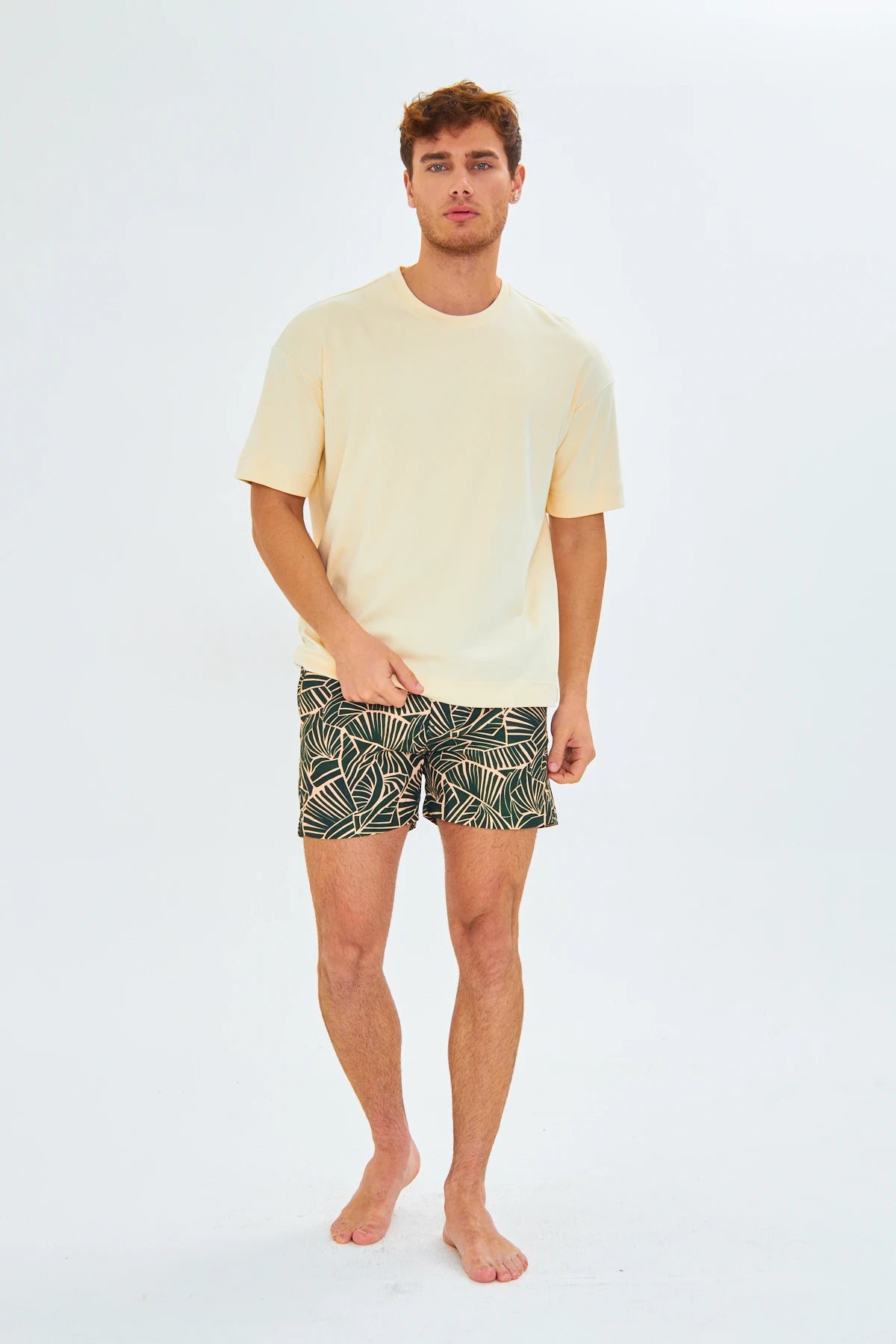 Image of Milan Pastel Yellow T-Shirt
