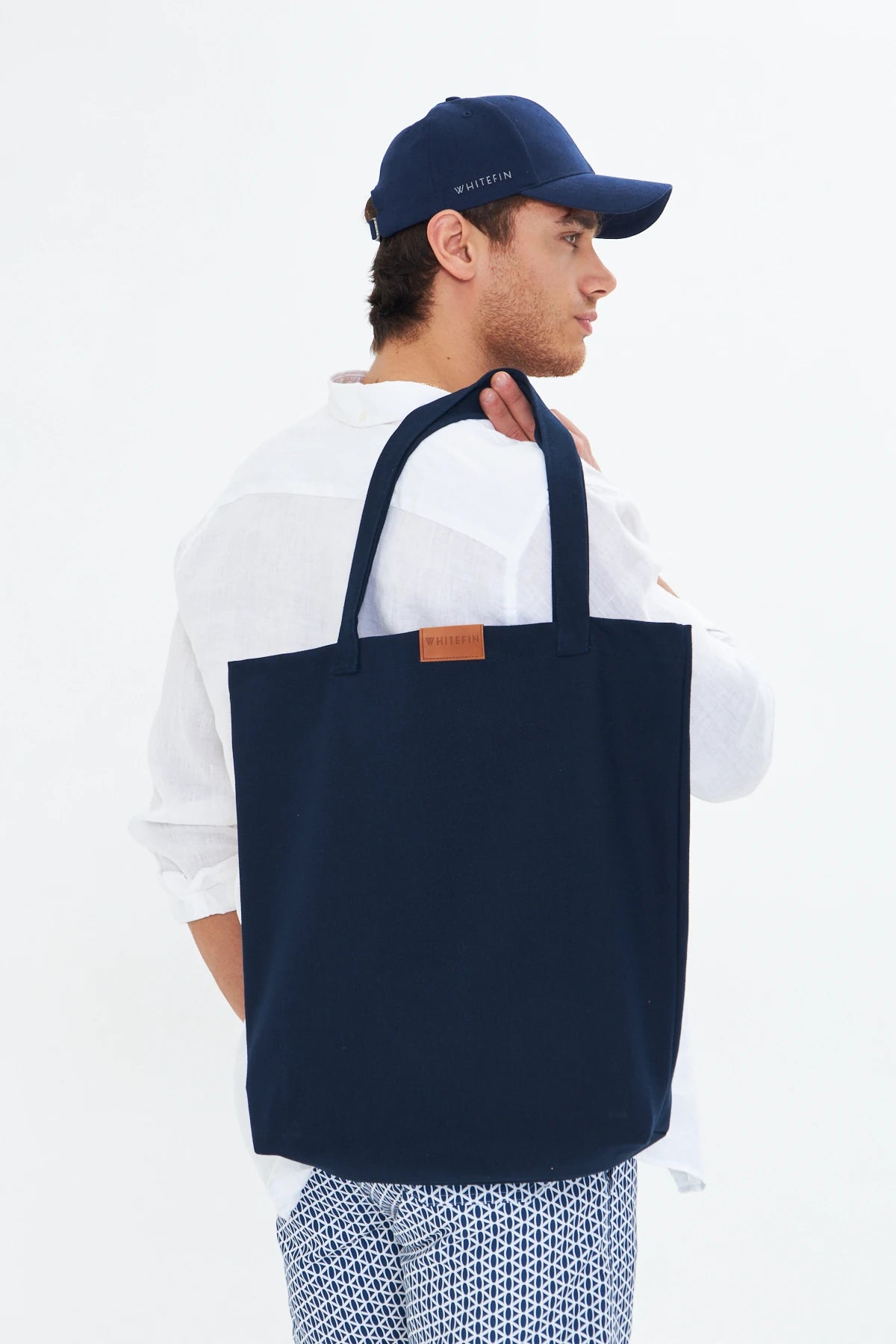 Image of Geantă de plajă unisex bleumarin