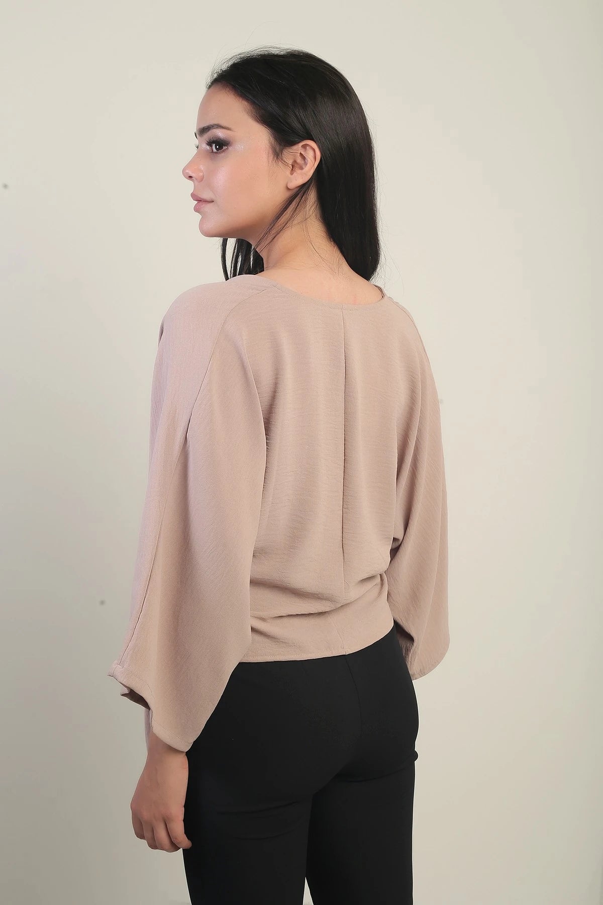 Image of Women's Wrap Neck Short Ayrobin Blouse