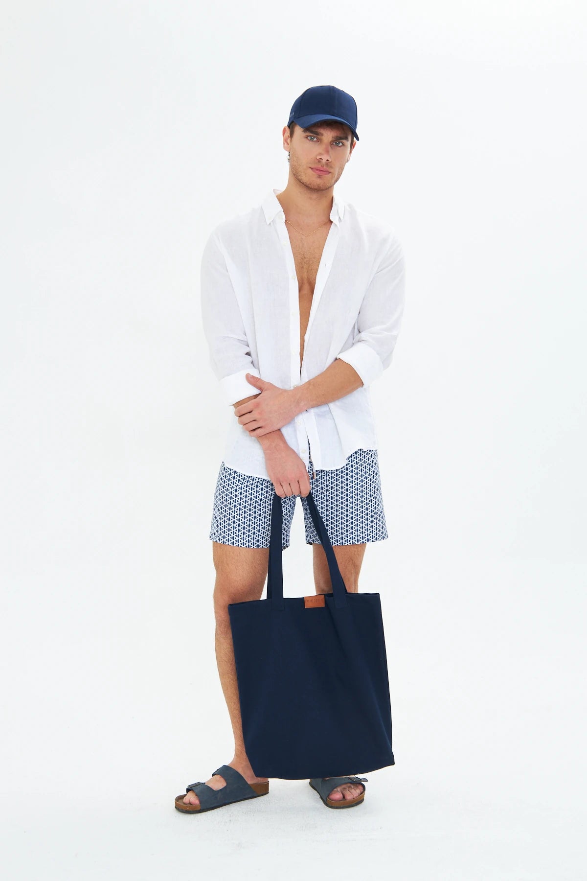 Image of Geantă de plajă unisex bleumarin