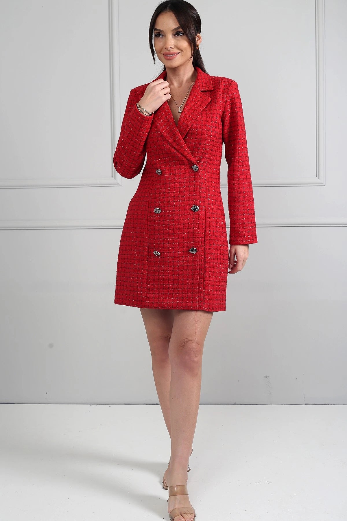 Image of Women's Chanel Double-Breasted Jacket Dress