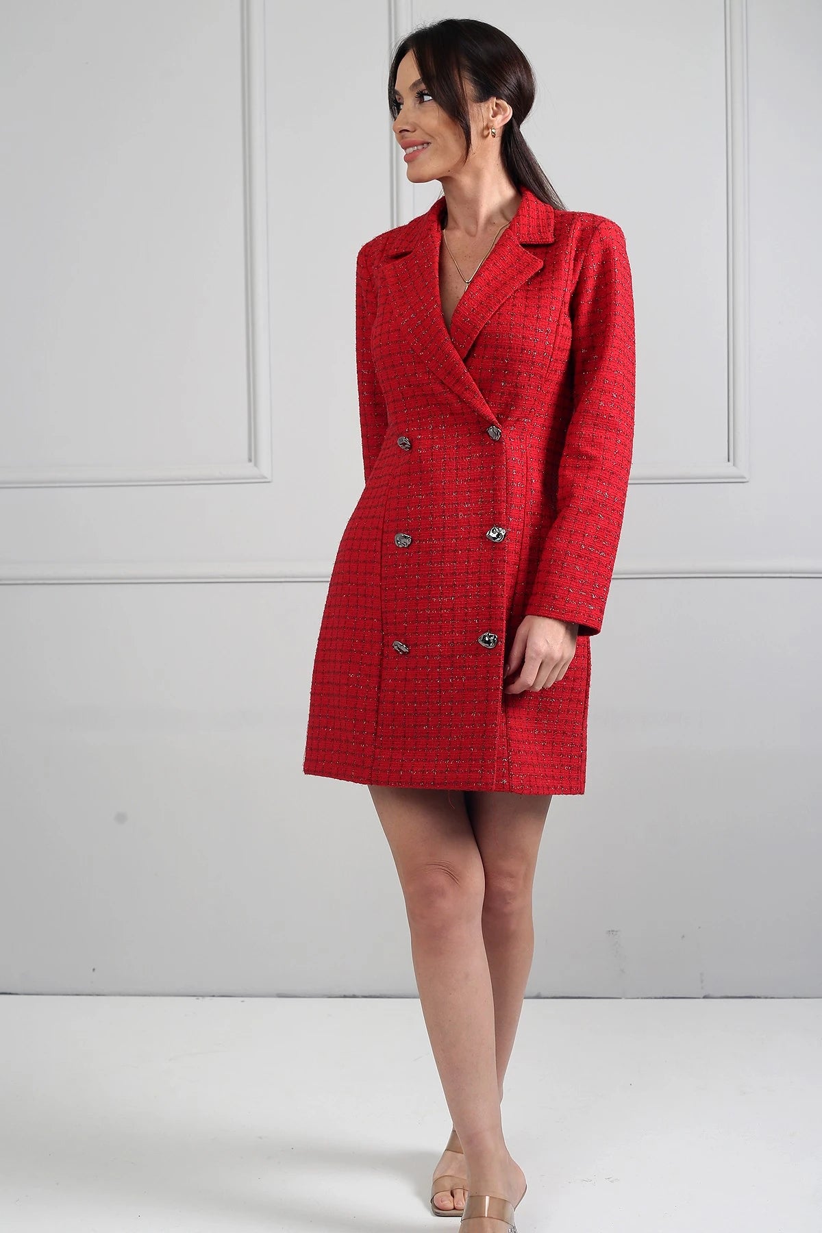 Image of Women's Chanel Double-Breasted Jacket Dress