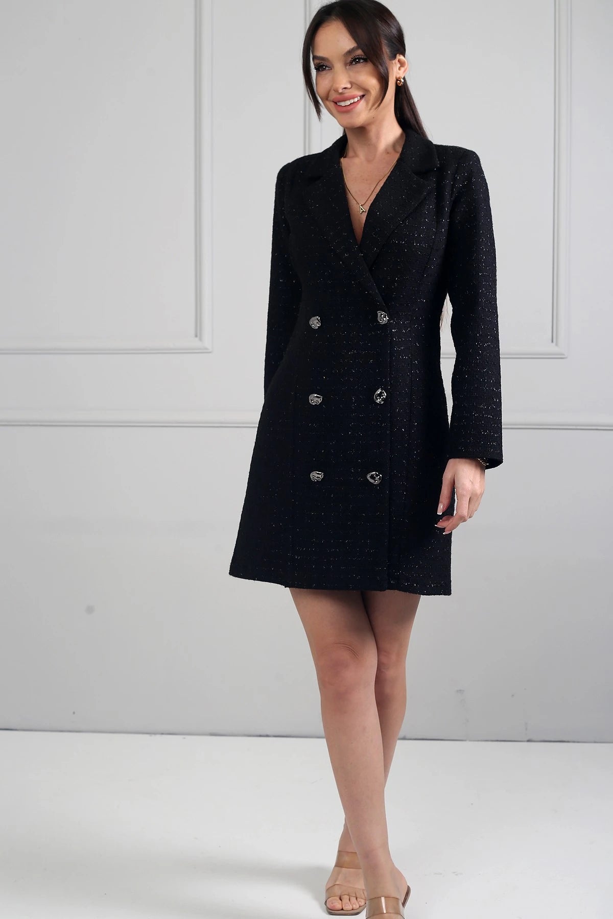 Image of Women's Chanel Double-Breasted Jacket Dress
