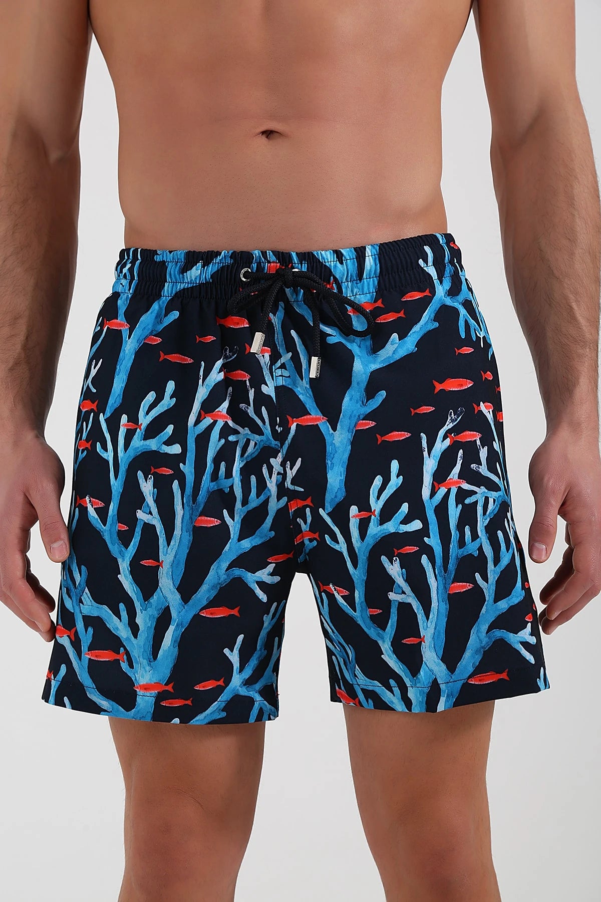 Image of Pantaloni scurți de baie Fish Life pentru bărbați