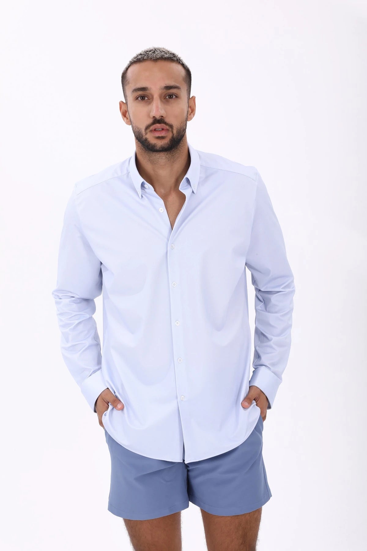 Image of Polyamide Blue Shirt