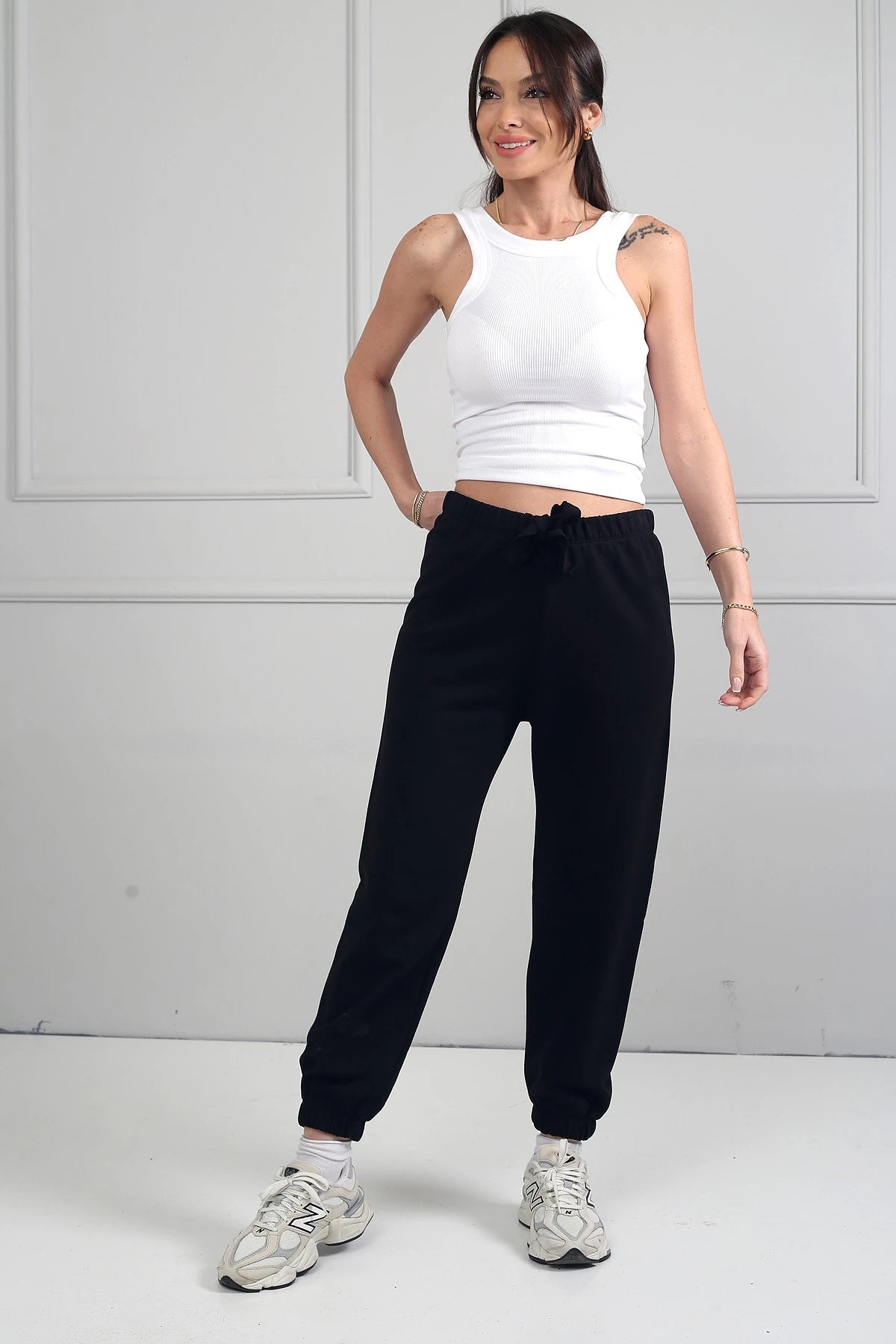 Image of Kadın Jogger Beli Lastikli Pantolon