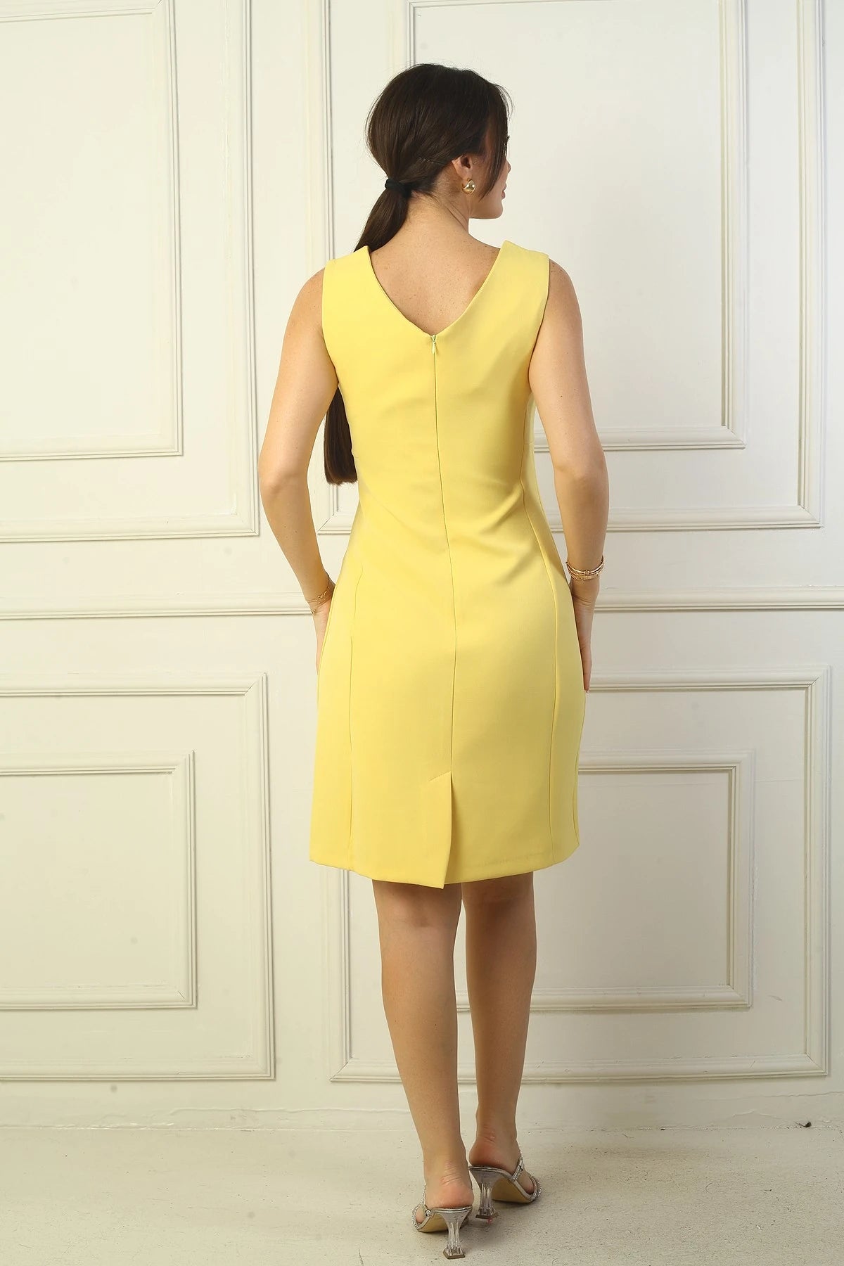 Image of V-Neck Classic Crop Dress
