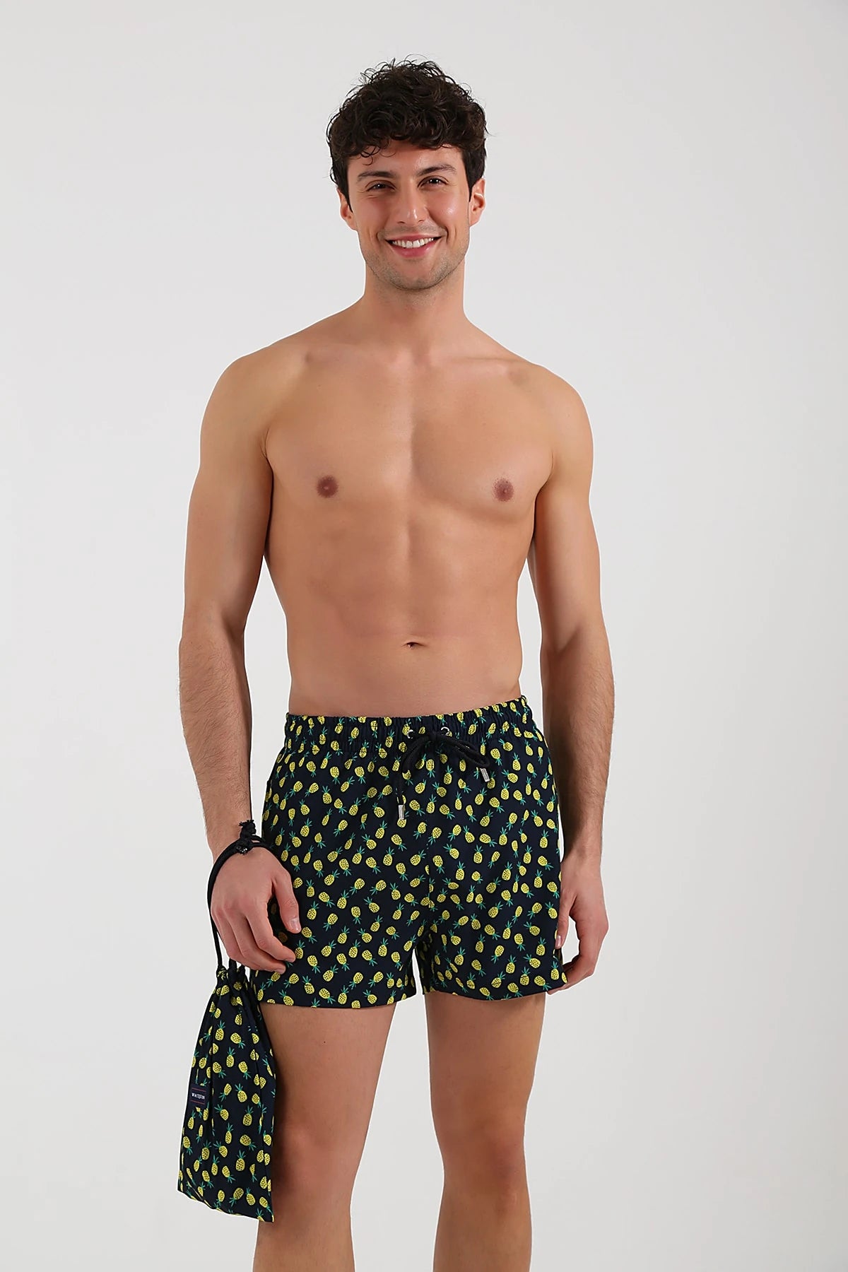 Image of Yellow Ananas Erkek Deniz Şortu