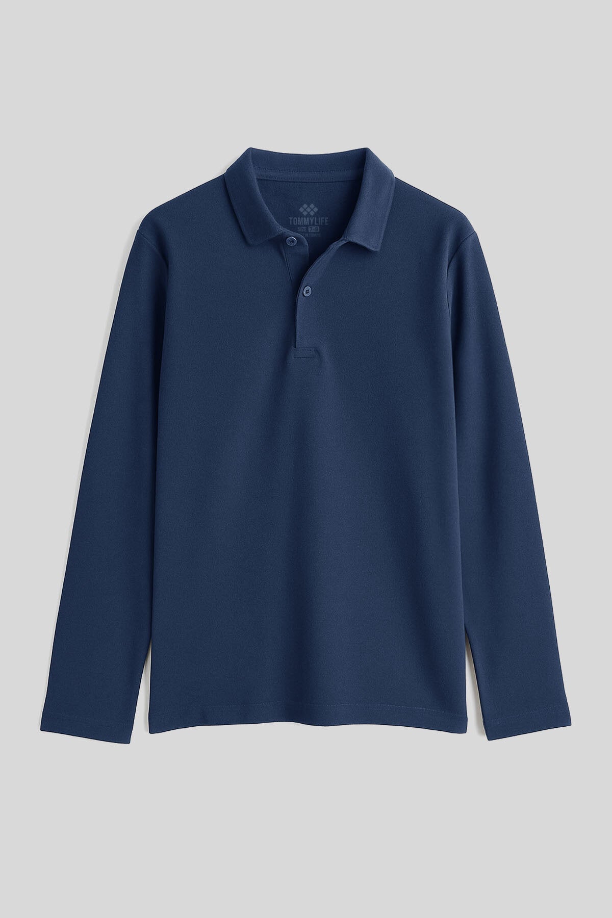 Image of İndigo Polo Yaka Basic Uzun Kollu Unisex Çocuk  T-Shirt - 11170