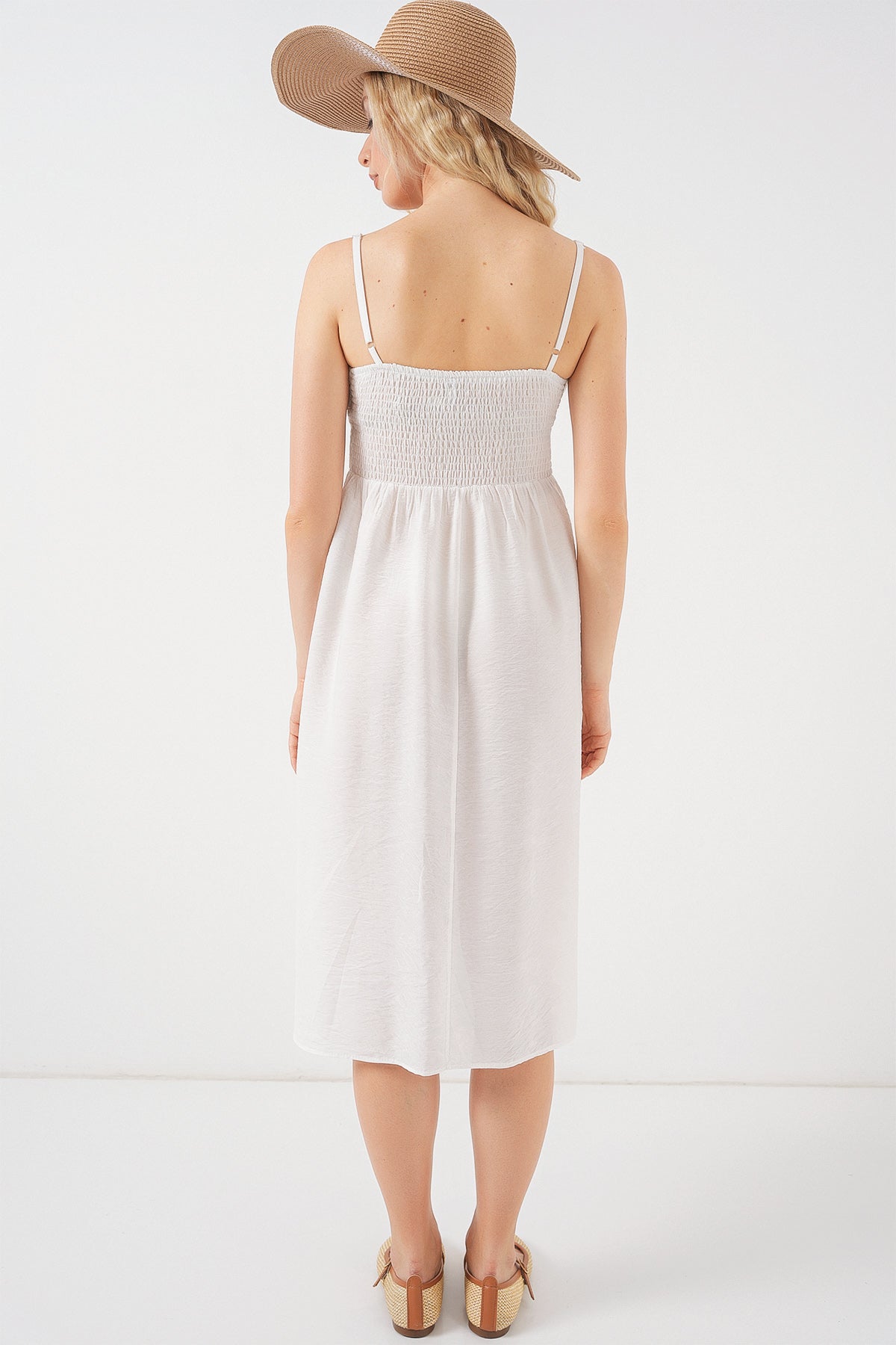 Image of Women's Strappy Ayrobin Dress 2565 - White