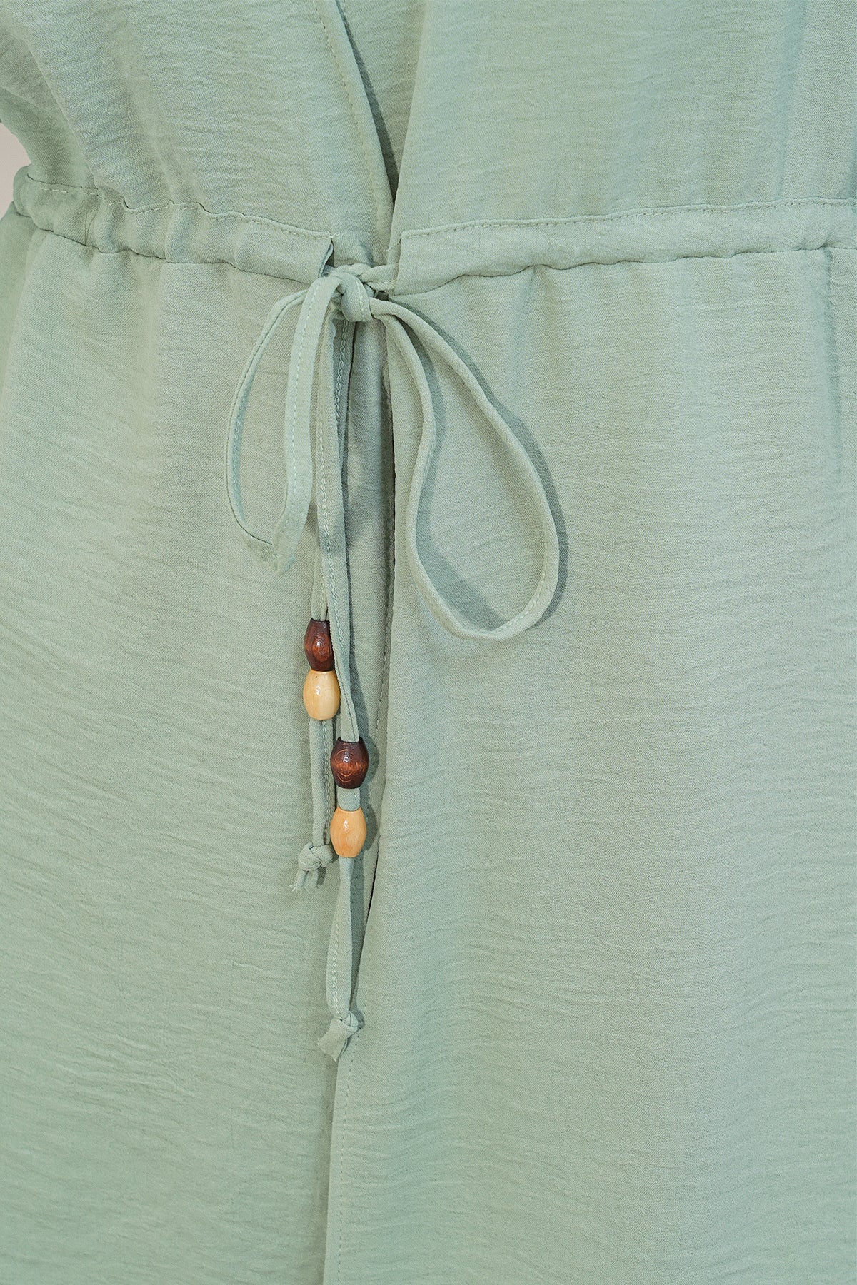 Image of Kadın Ayrobin Kimono Pantolon İkili Takım 30101 - E.Yeşil