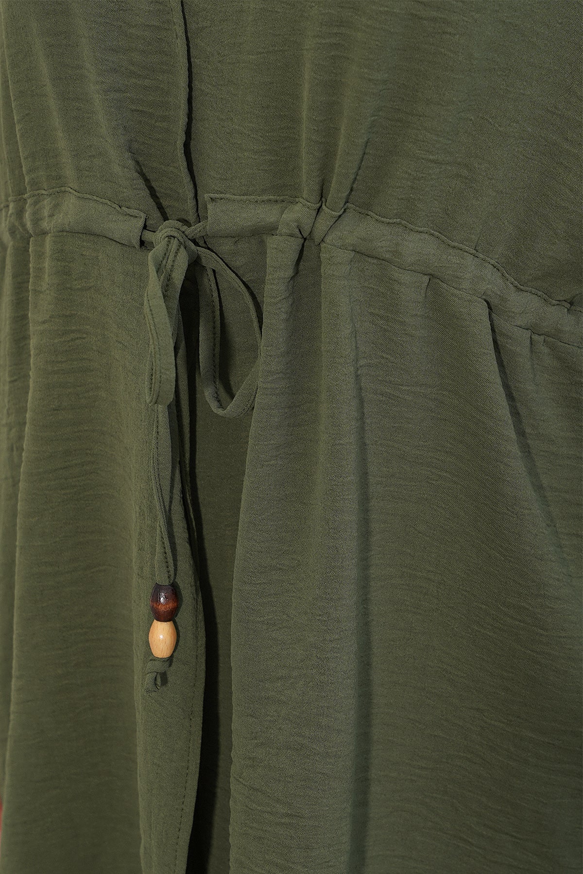 Image of Kadın Ayrobin Kimono Pantolon İkili Takım 30101 - Haki