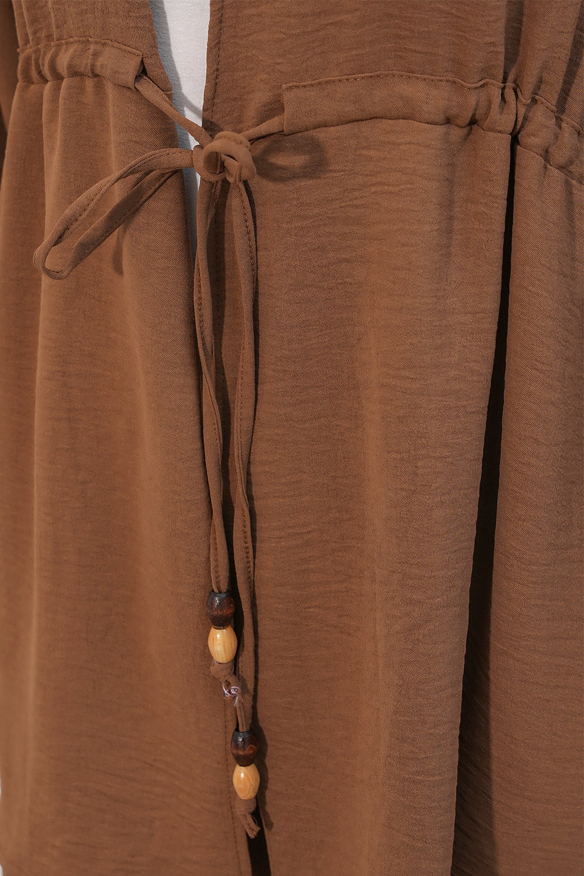 Image of Kadın Ayrobin Kimono Pantolon İkili Takım 30101 - Taba
