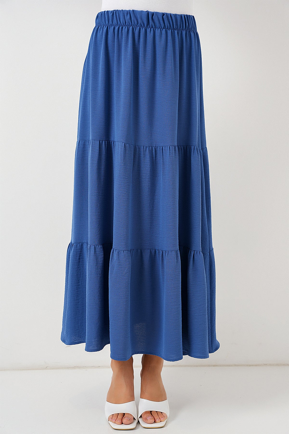 Image of Fustă lungă Ayrobin pentru femei 8048 - Indigo