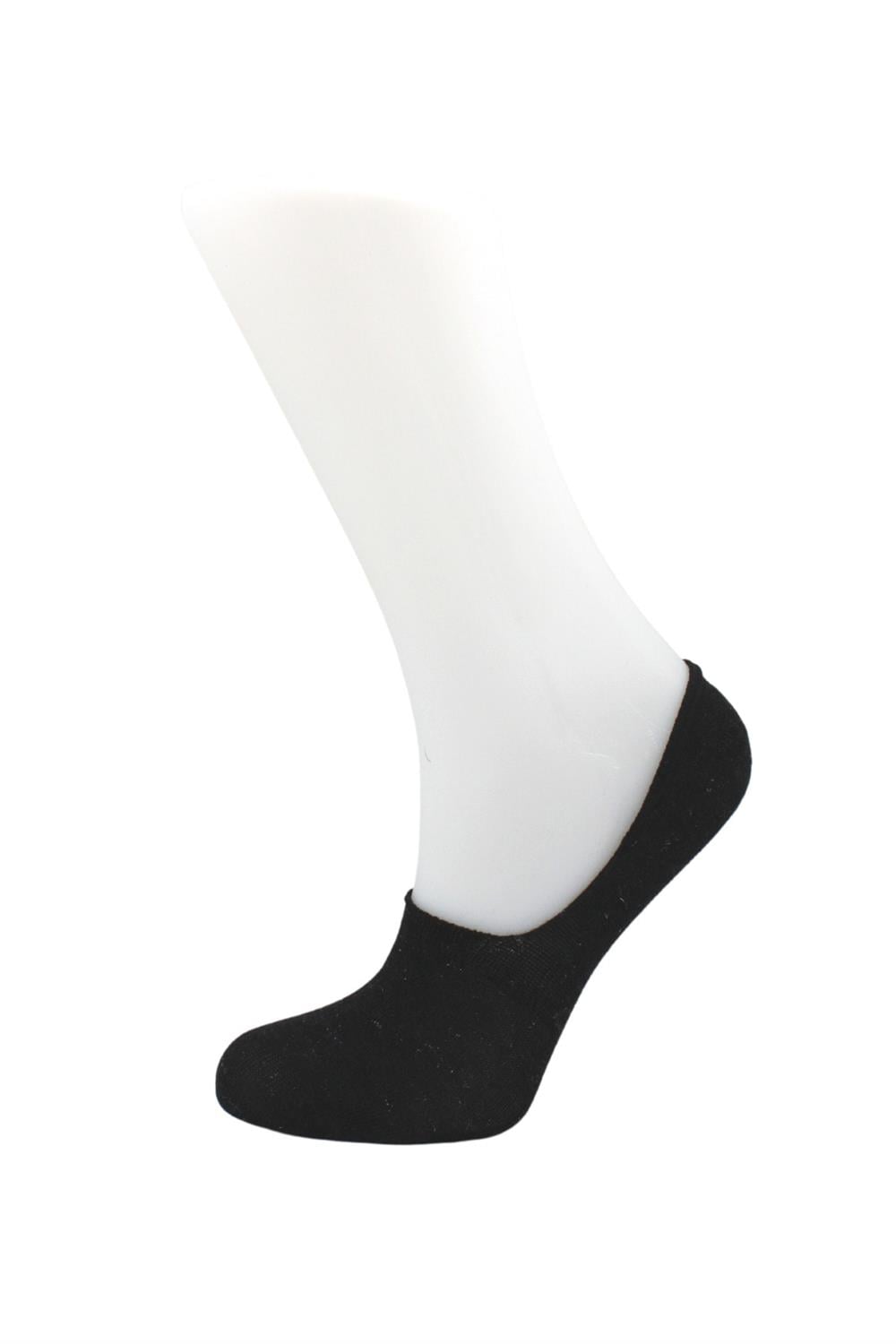 Image of Women's Ballet Flats, Colorful Glittery Cotton Socks, Invisible, Non-Slip, Silicone Heel, 6-Pack